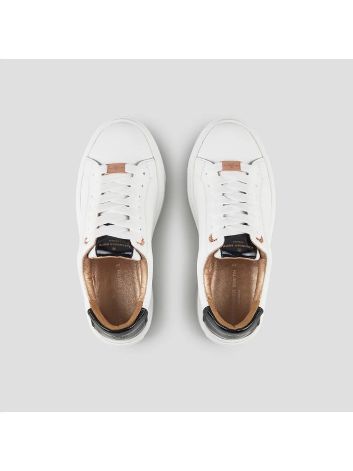 ALEXANDER SMITH Sneaker Donna LONDON HIGH WOMAN ALBBLHW 8402 WBK Bianco - Image 3