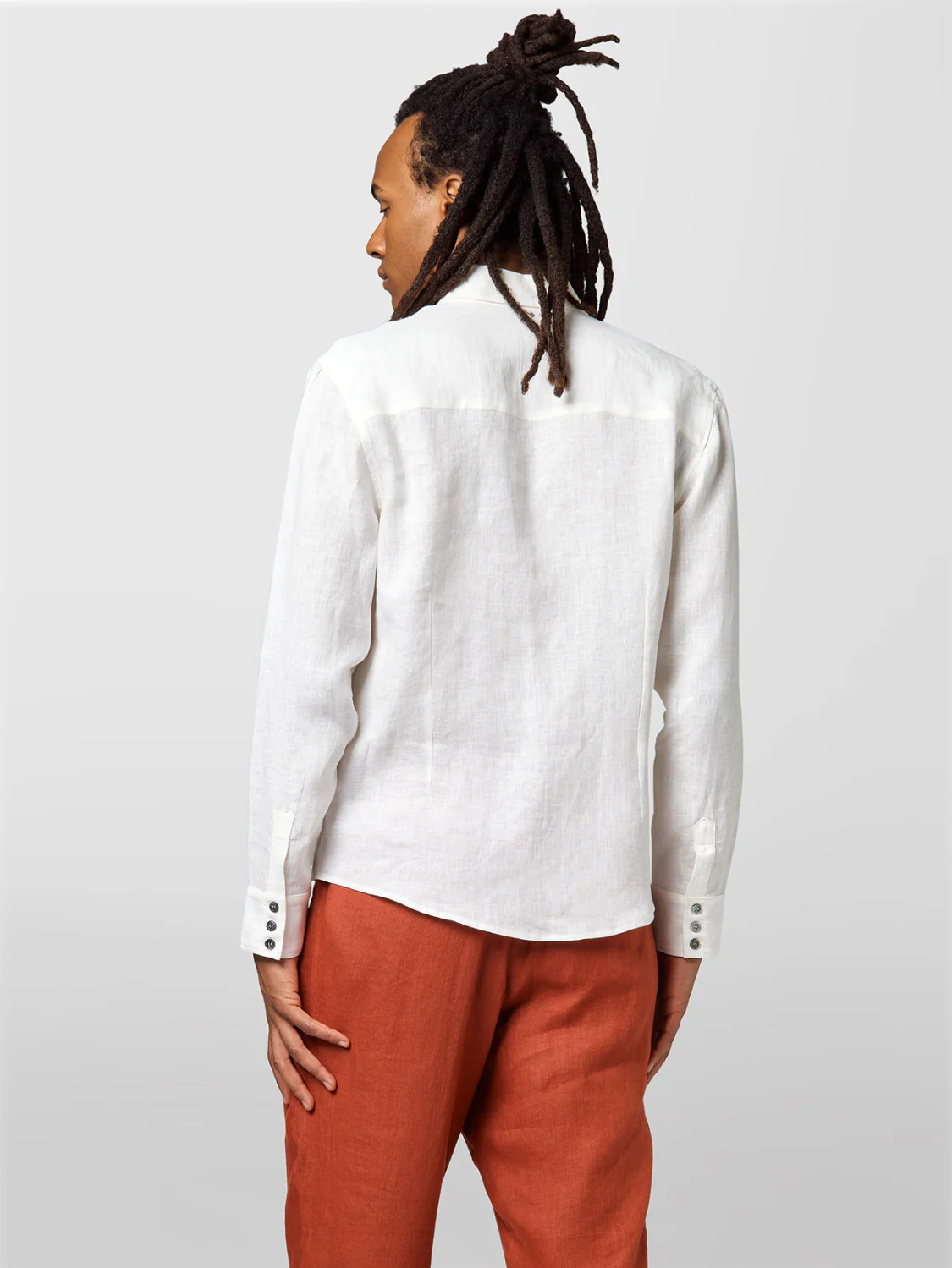 ALPHA STUDIO Camicia Uomo  AU-5370L 1003 LATTE - Image 3