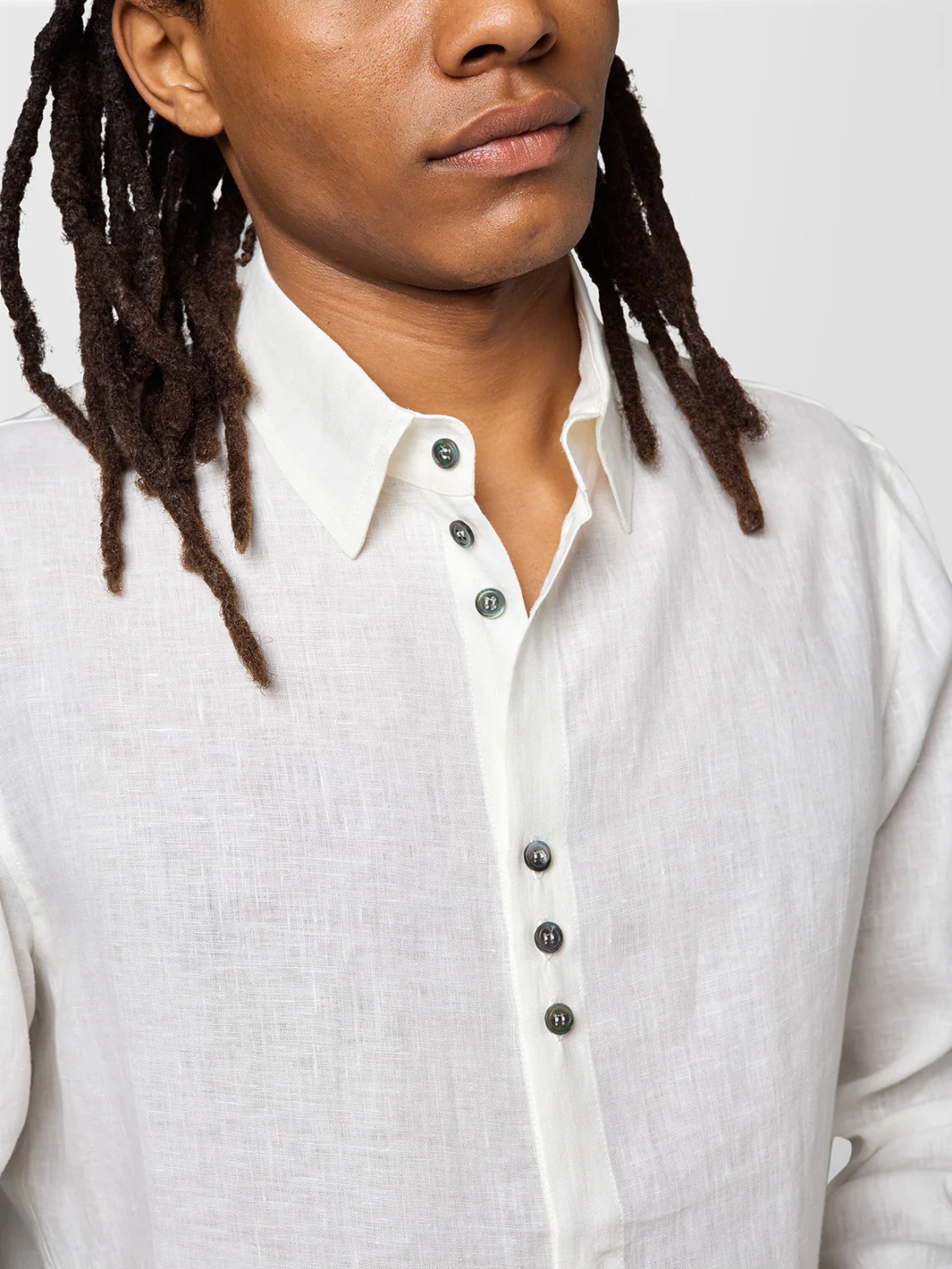 ALPHA STUDIO Camicia Uomo  AU-5370L 1003 LATTE - Image 4