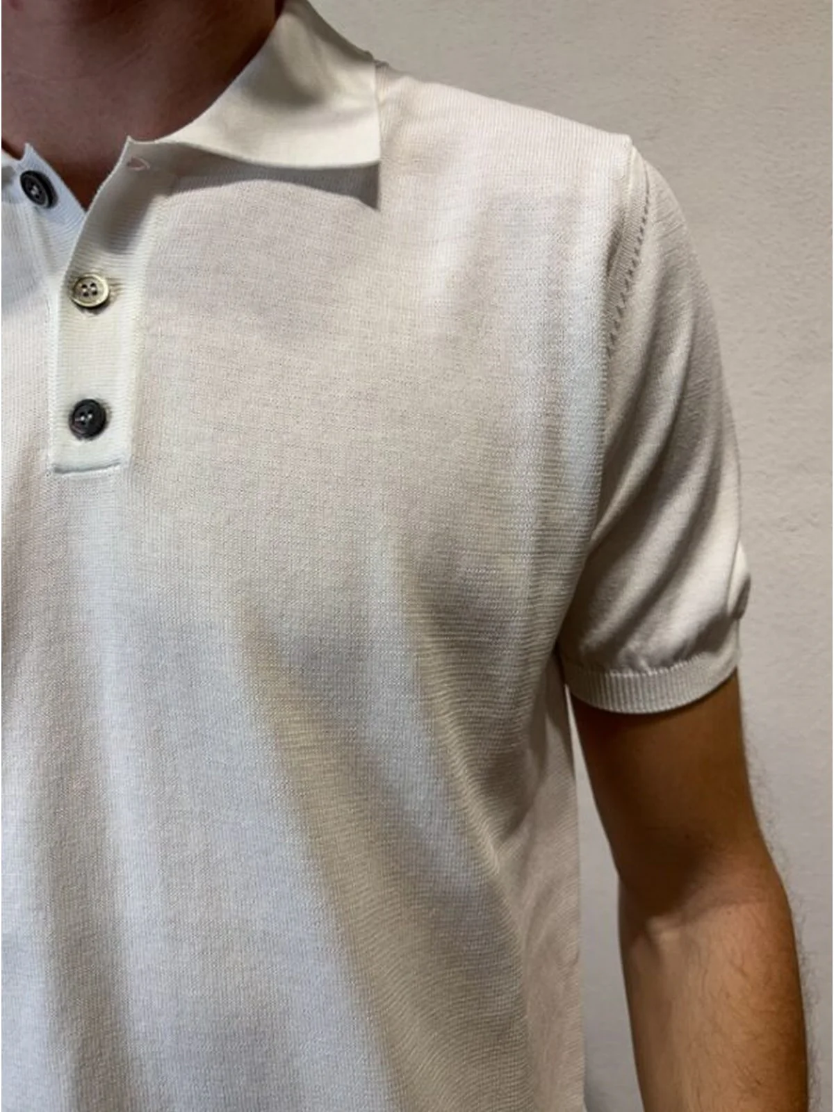 ALPHA STUDIO Polo Uomo  AU-5043B 1000 Bianco - Image 3