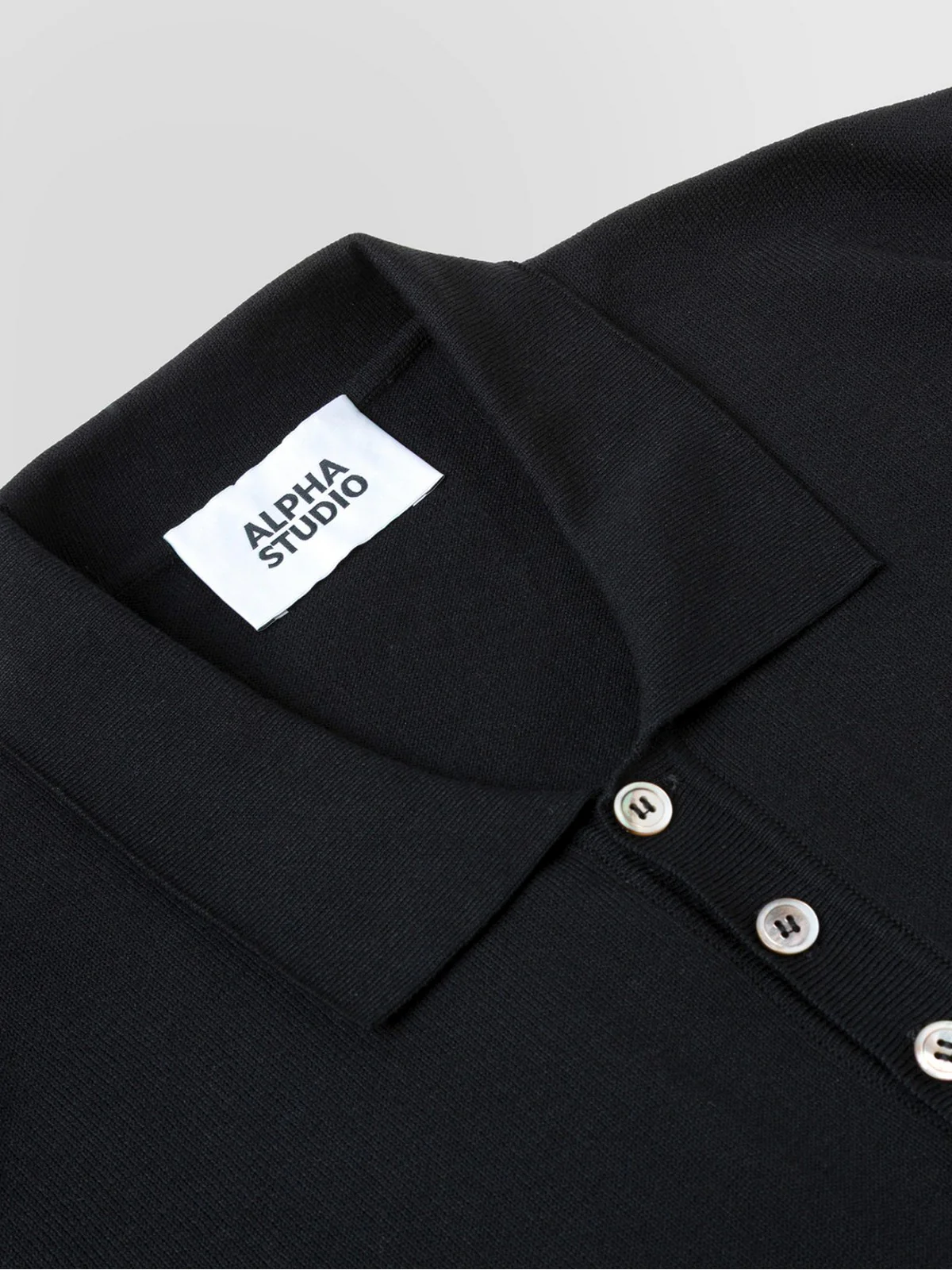 ALPHA STUDIO Polo Uomo  AU-5043B 1002 Nero - Image 2