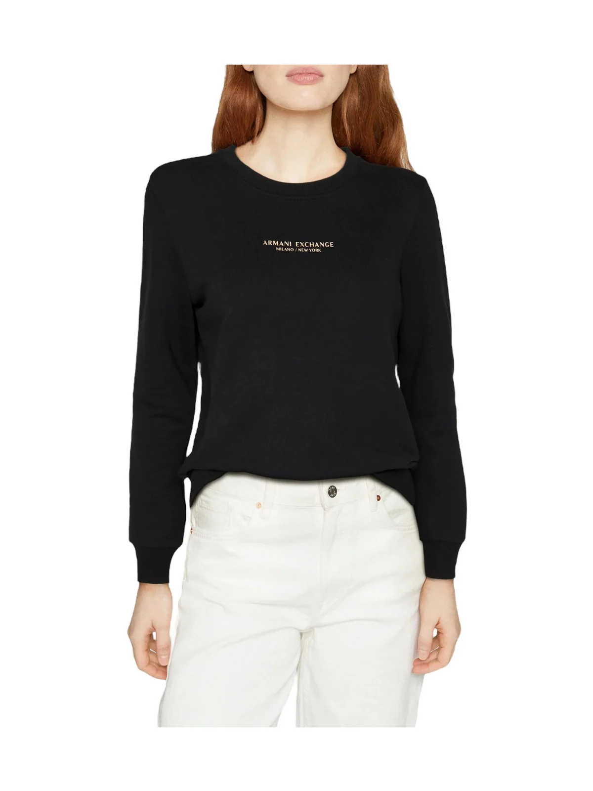 ARMANI EXCHANGE Felpa Donna  8NYM29 YJE5Z 52AK Nero - Image 4
