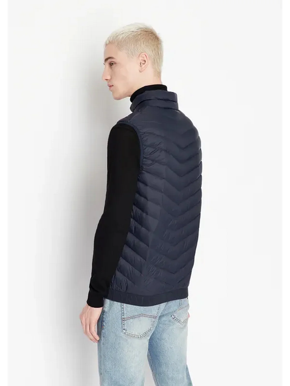 ARMANI EXCHANGE Gilet Uomo  8NZQ52 ZNW3Z 5578 Blu - Image 3