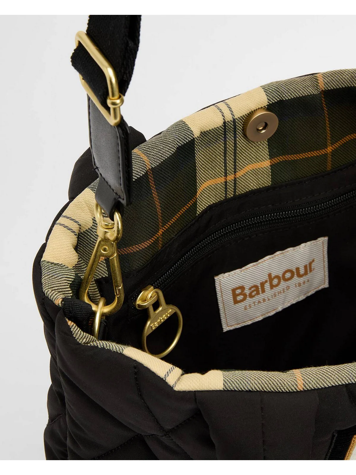 BARBOUR Borsa Donna MARIAH MINI QUILTED LBA0435 BK31 BLACK/ANCIENT - Image 5