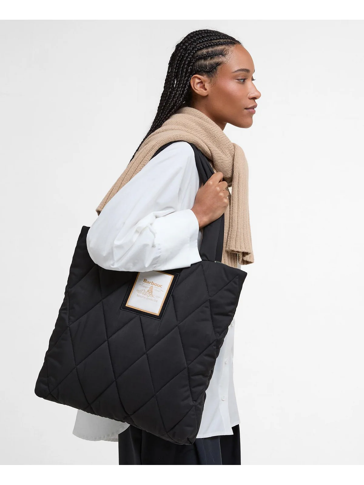 BARBOUR Borsa Donna MARIAH QUILTED LBA0434 BK31 BLACK/ANCIENT - Image 2