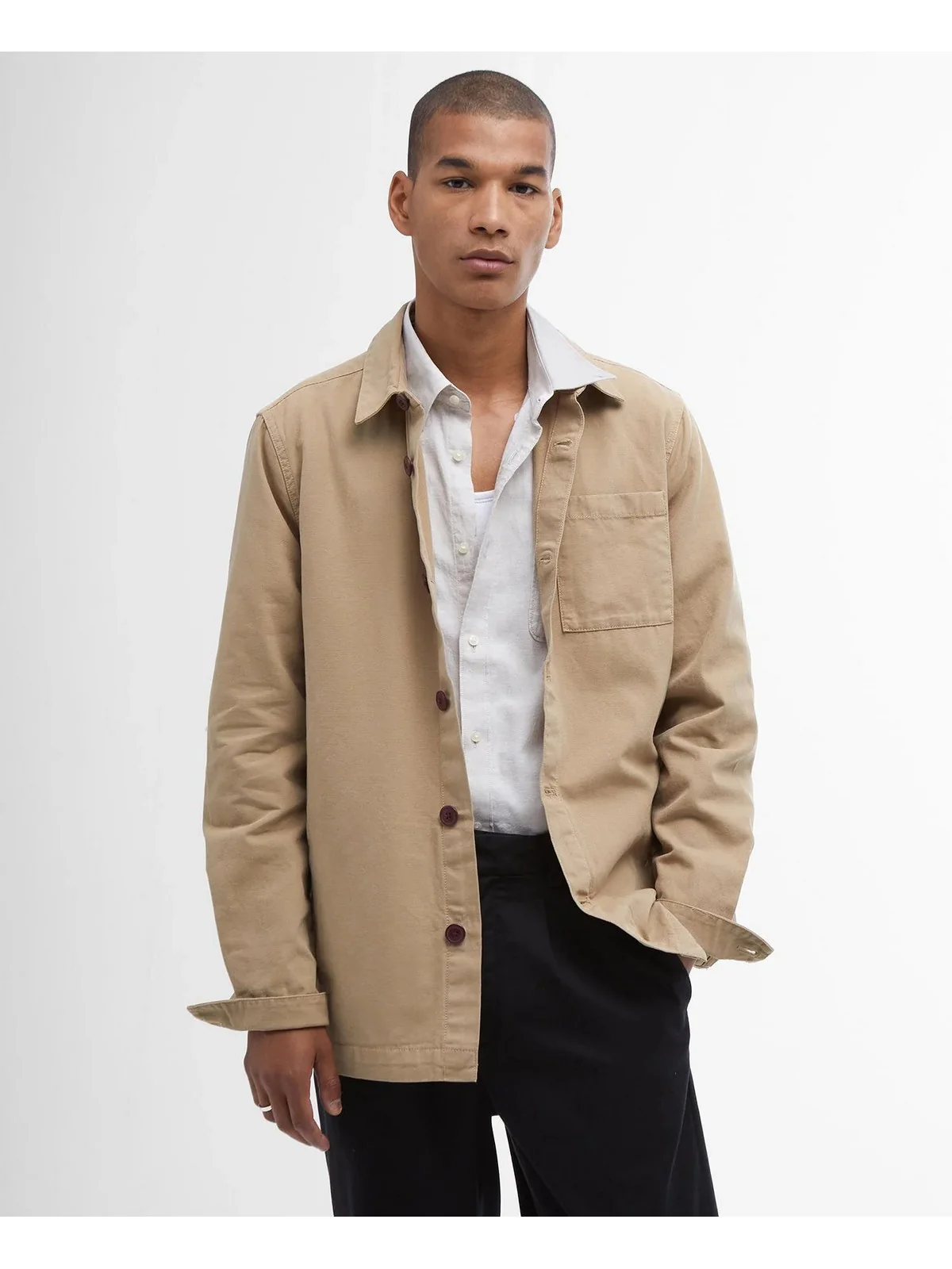 BARBOUR Camicia Uomo MOS0281 ST17 Beige - Image 2