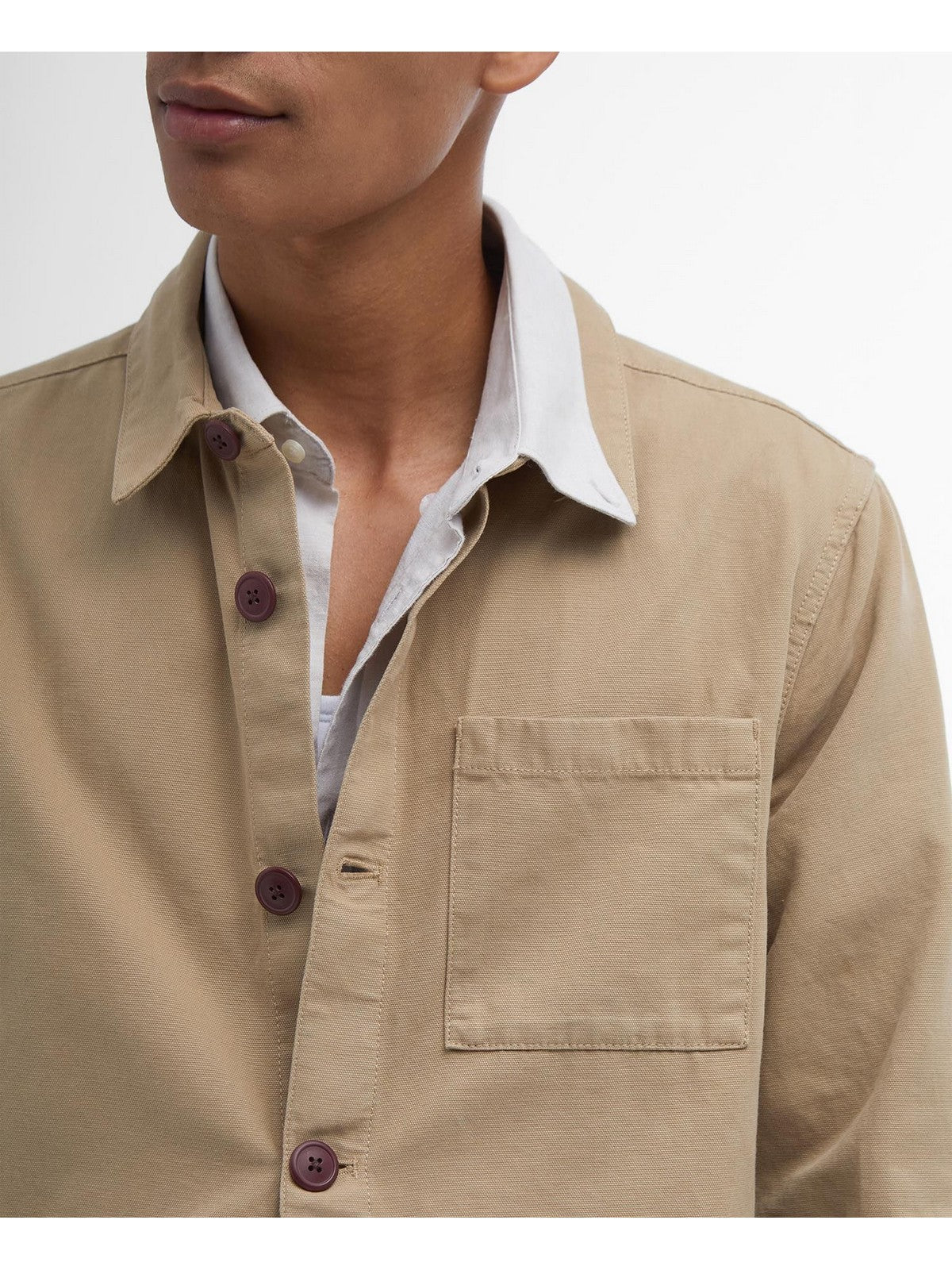 BARBOUR Camicia Uomo MOS0281 ST17 Beige - Image 4