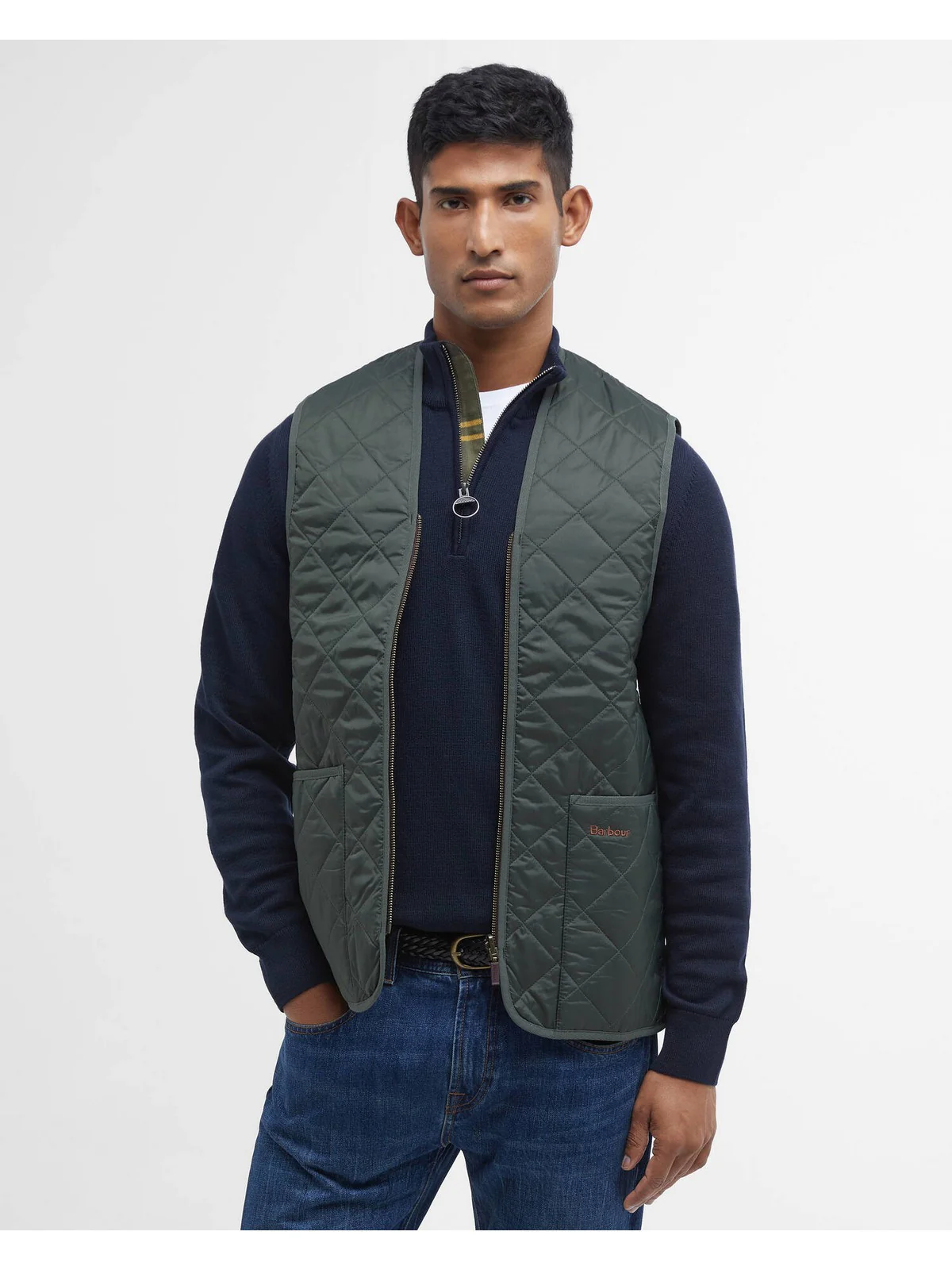 BARBOUR Gilet Uomo QUILTED WAISTCOAT MLI0001 GN92 OLIVE/CLASSIC - Image 5