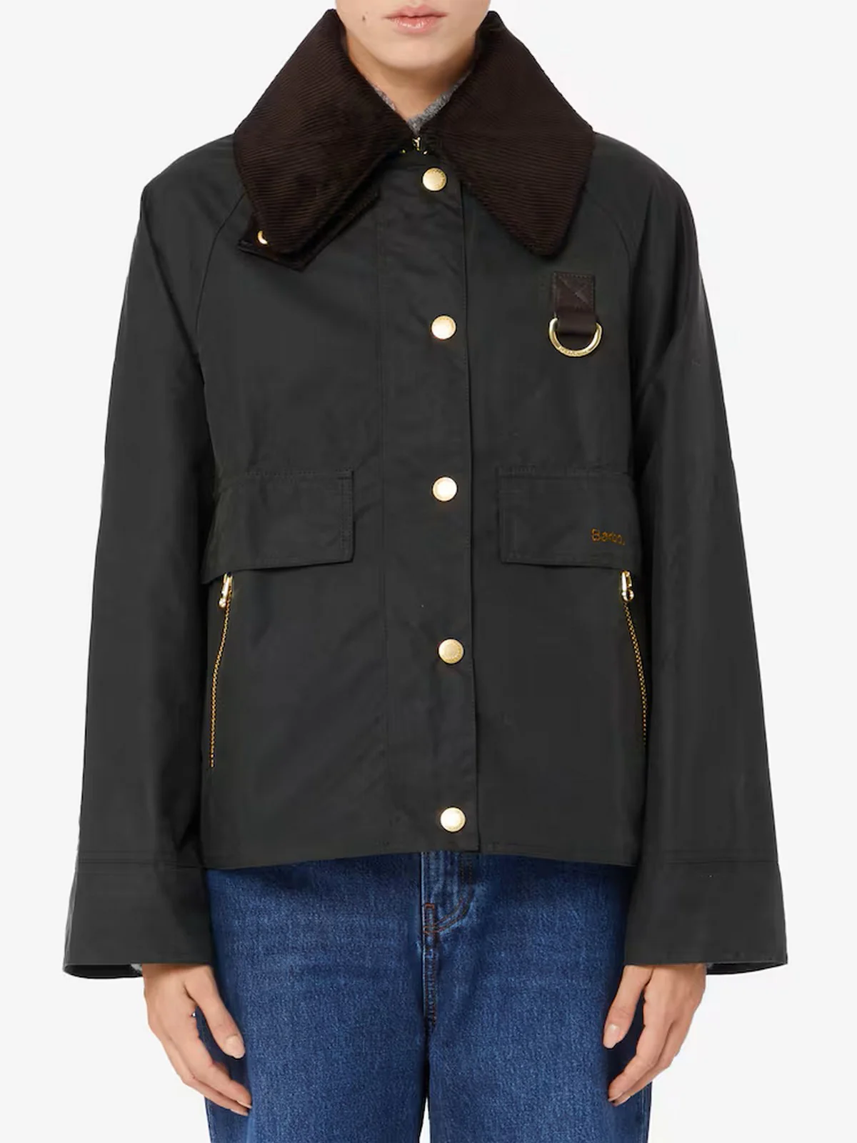 BARBOUR Giubbino Donna CATTON WAX LWX1333 SG51 SAGE/ANCIENT - Image 2