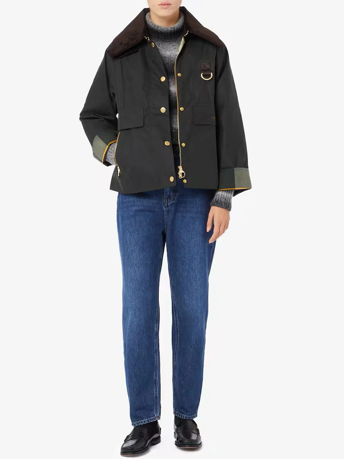 BARBOUR Giubbino Donna CATTON WAX LWX1333 SG51 SAGE/ANCIENT - Image 3