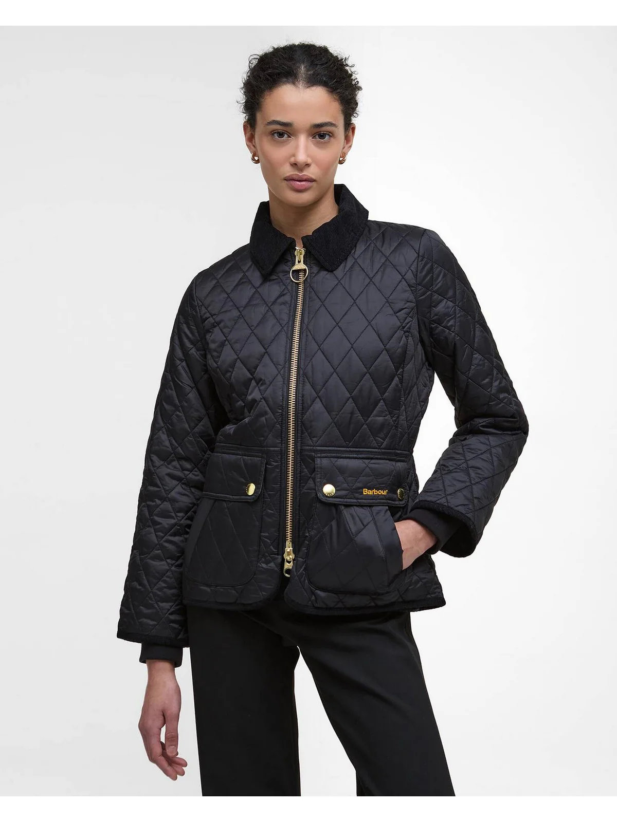 BARBOUR Giubbino Donna FITTED BEADNELL QUILT LQU1765 BK91 BLACK/CLASSIC - Image 2