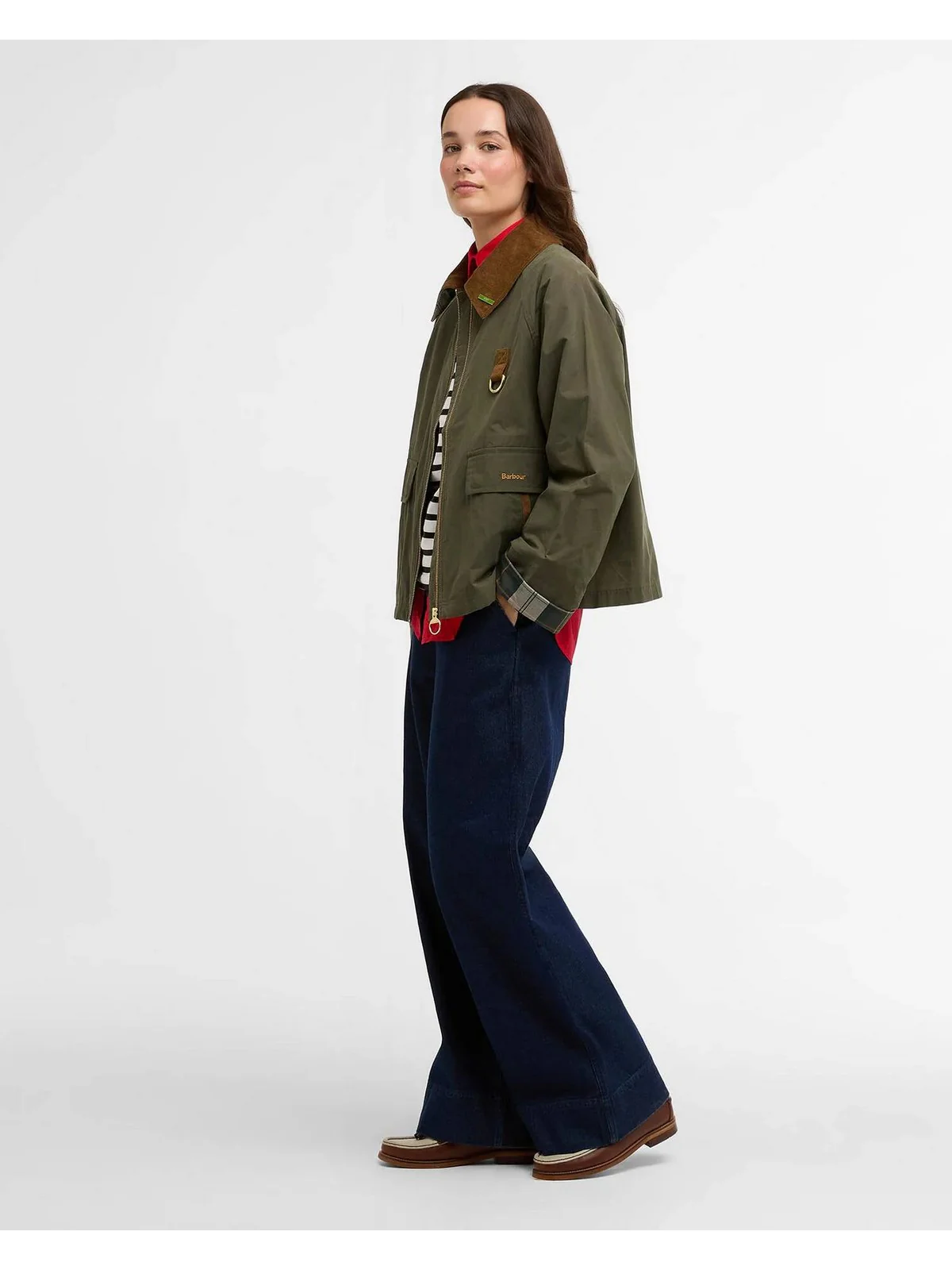 BARBOUR Giubbino Donna ICONS SPEY SHOWERPROOF LSP0311 OL72 IVY GREEN/ANCIENT - Image 4