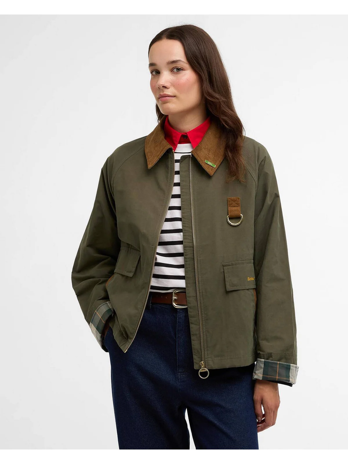 BARBOUR Giubbino Donna ICONS SPEY SHOWERPROOF LSP0311 OL72 IVY GREEN/ANCIENT - Image 5