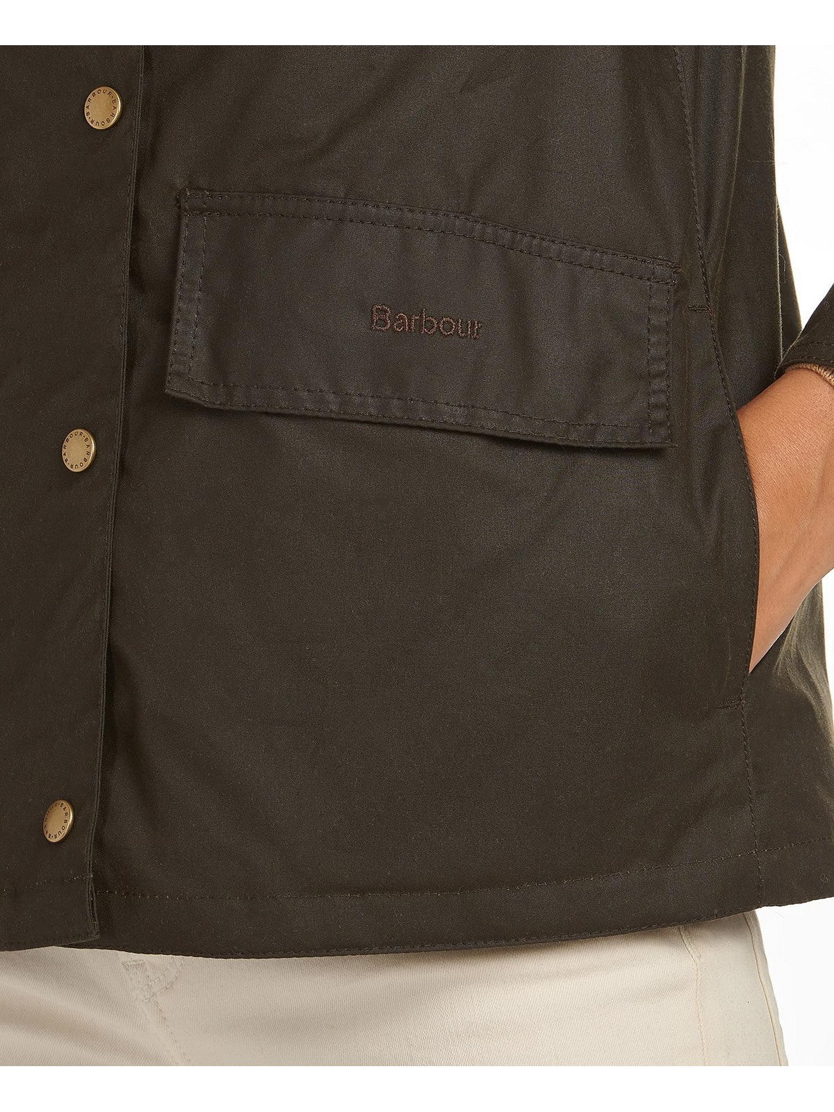 BARBOUR Giubbino Donna Avon LWX1081 OL71 OLIVE/CLASSIC - Image 10