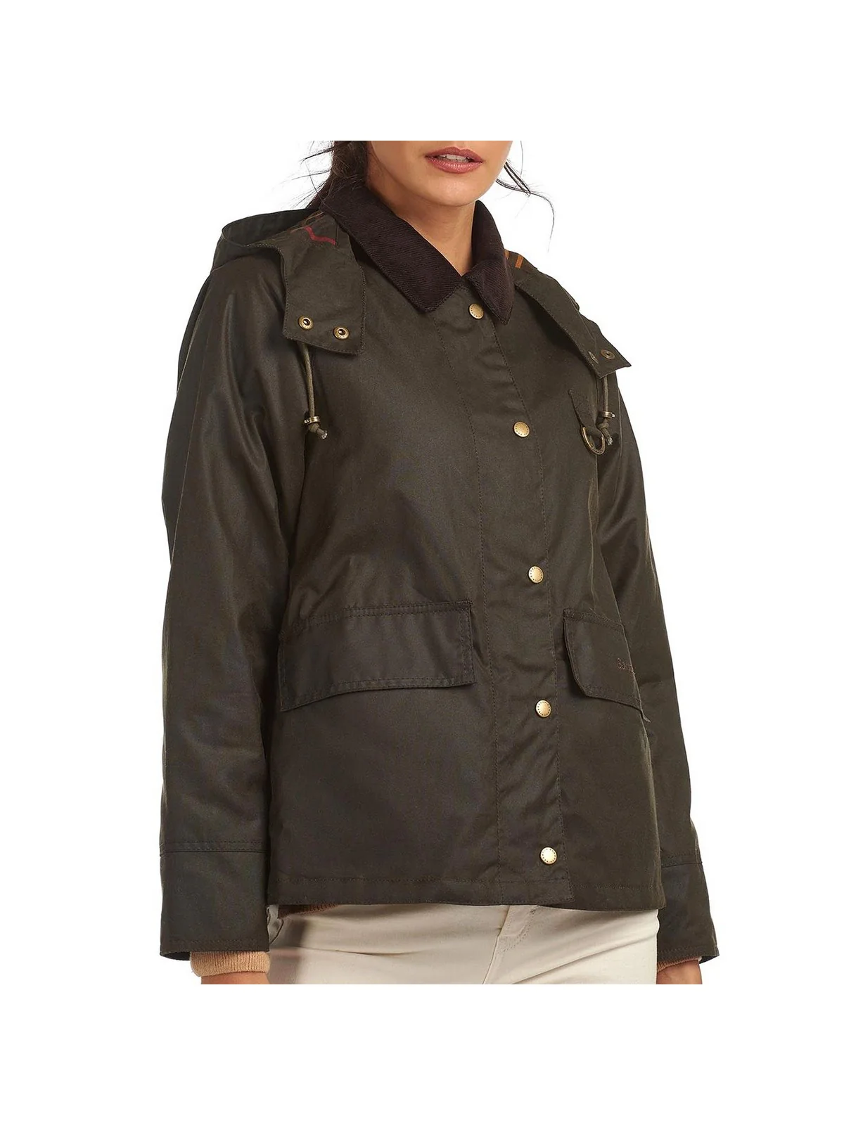 BARBOUR Giubbino Donna Avon LWX1081 OL71 OLIVE/CLASSIC - Image 7