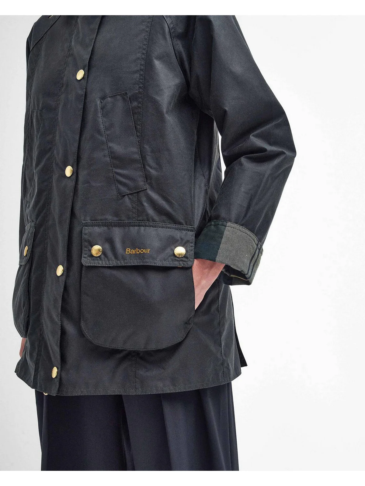 BARBOUR Giubbino Donna MODERN BEADNELL WAX LWX1402 SG51 SAGE/ANCIENT - Image 2