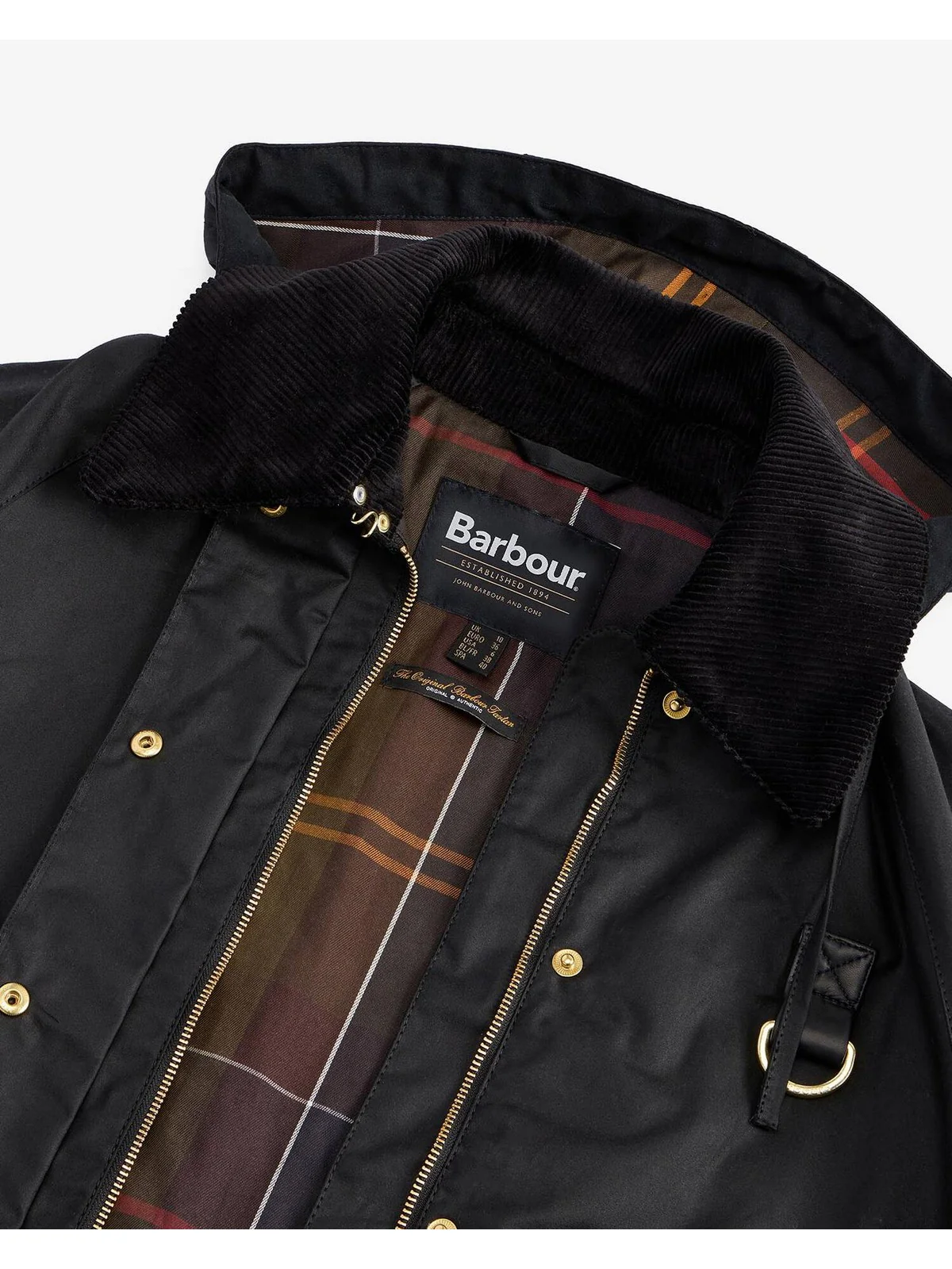 BARBOUR Giubbino Donna REIGHTON WAX LWX1397 BK71 BLACK/CLASSIC - Image 2