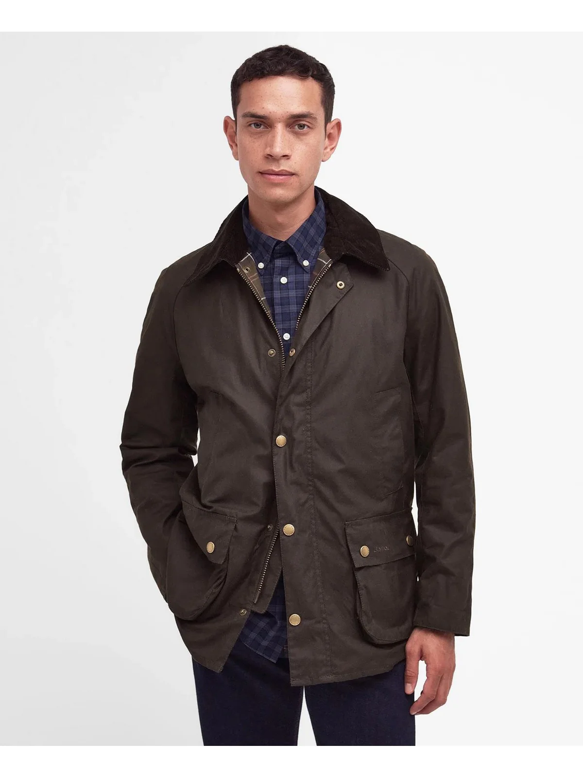 BARBOUR Giubbino Uomo Ashby MWX0339 OL71 OLIVE - Image 5
