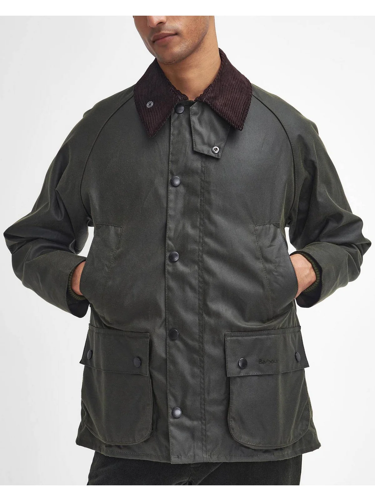 BARBOUR Giubbino Uomo Bedale MWX0018 OL99 ARCHIVE OLIVE - Image 3