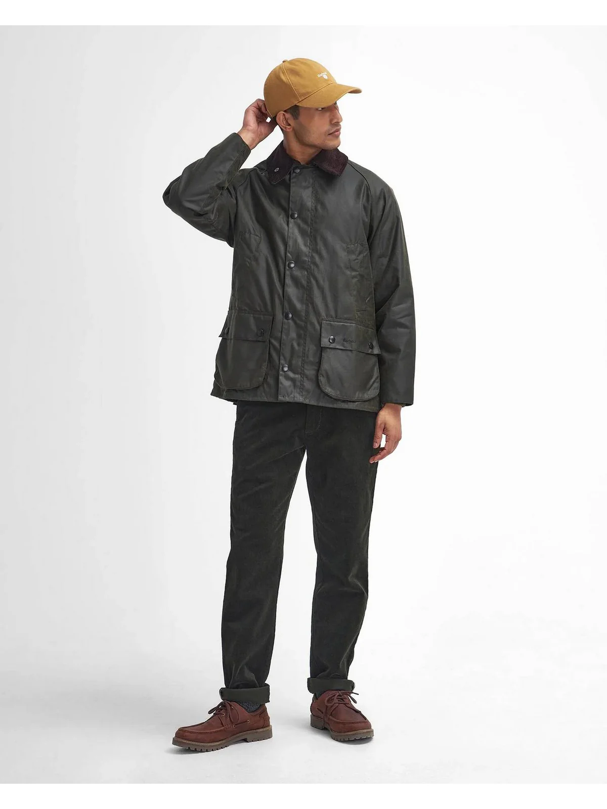 BARBOUR Giubbino Uomo Bedale MWX0018 OL99 ARCHIVE OLIVE - Image 6