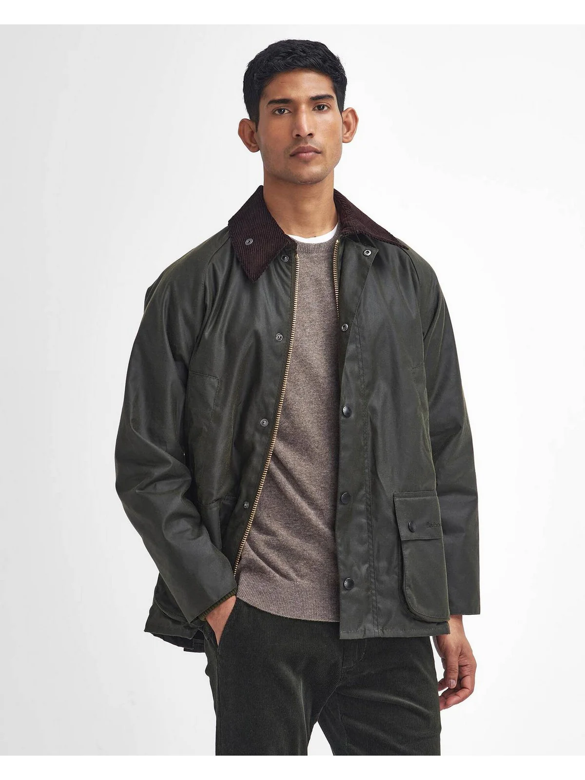BARBOUR Giubbino Uomo Bedale MWX0018 OL99 ARCHIVE OLIVE - Image 7