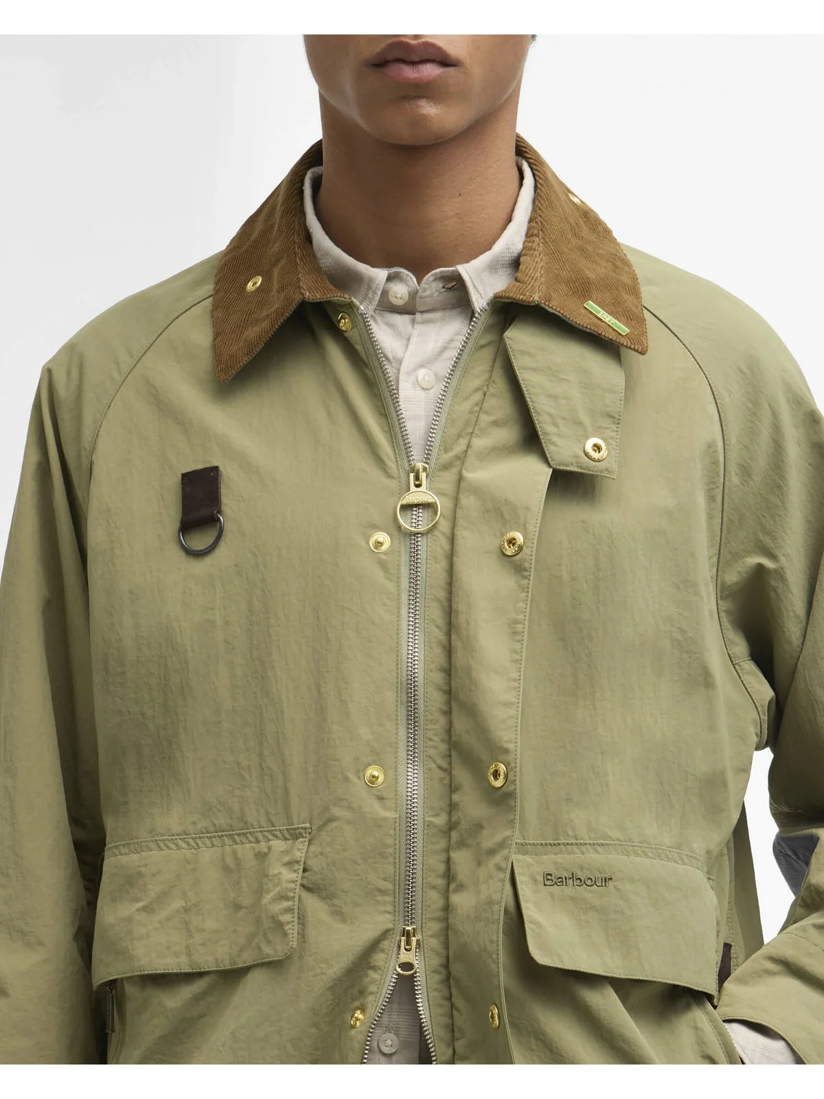 BARBOUR Giubbino Uomo ICONS SPEY JACKET MCA1093 OL11 BLEACHED OLIVE - Image 3