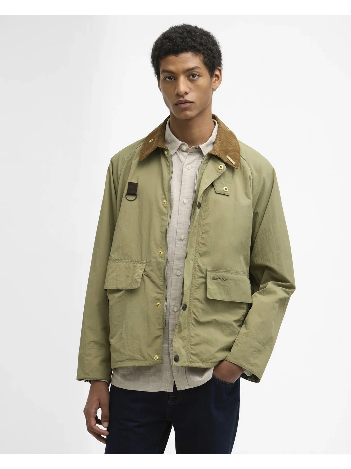 BARBOUR Giubbino Uomo ICONS SPEY JACKET MCA1093 OL11 BLEACHED OLIVE - Image 6