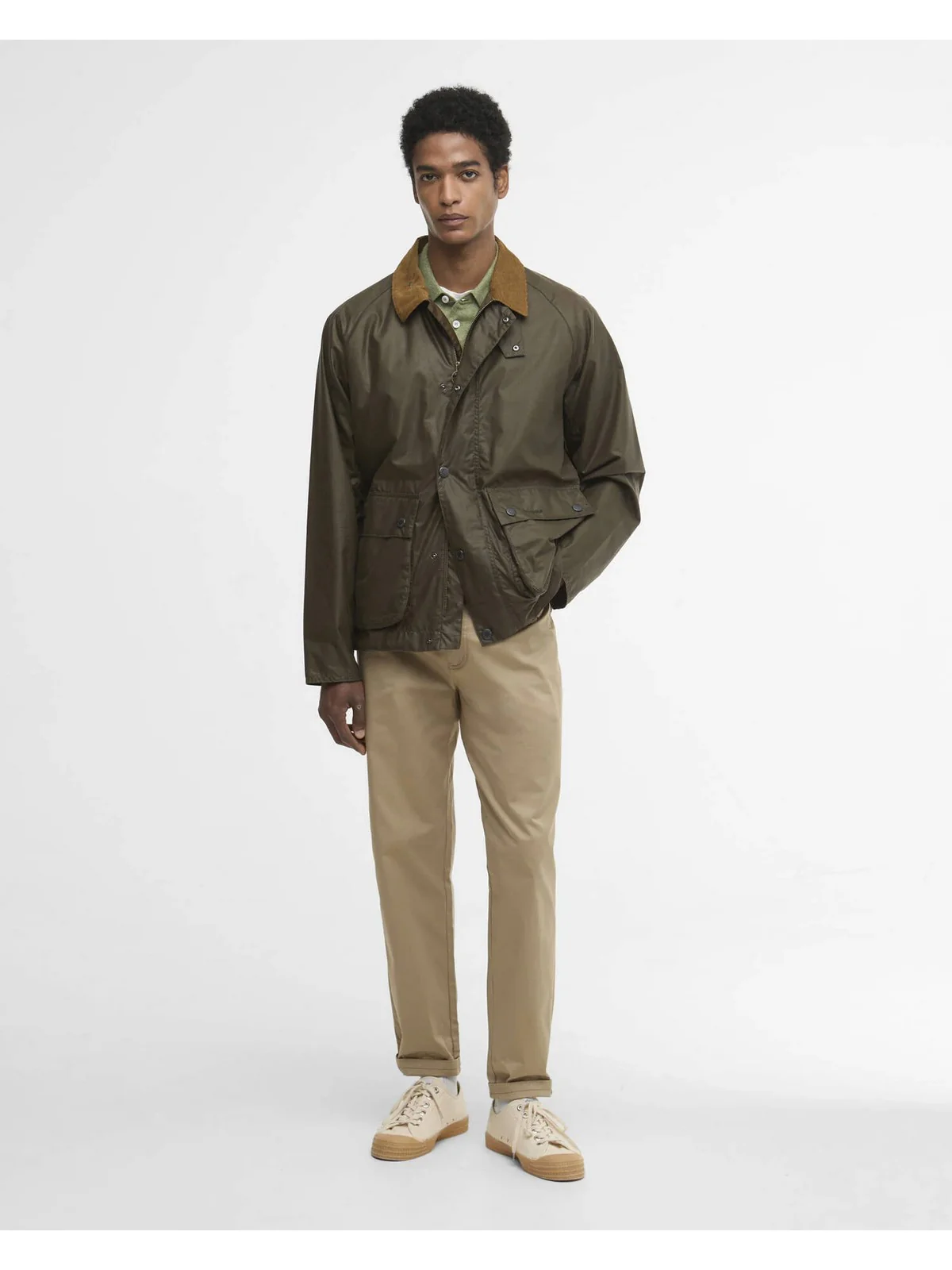 BARBOUR Giubbino Uomo MODERN BEDALE WAX JACKET MWX2447 OL52 BEECH/HIGHLAND LAKE - Image 5