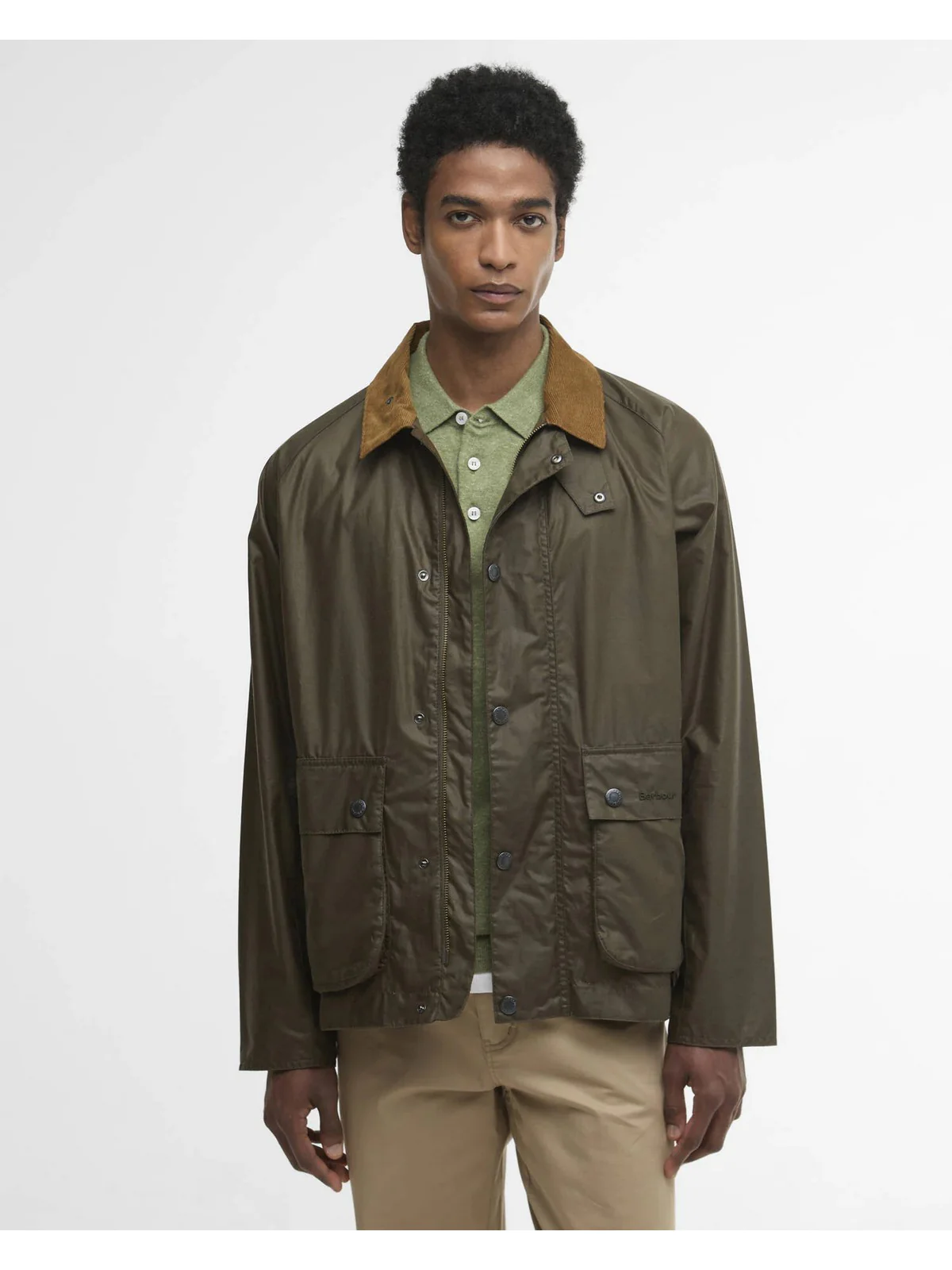 BARBOUR Giubbino Uomo MODERN BEDALE WAX JACKET MWX2447 OL52 BEECH/HIGHLAND LAKE - Image 6