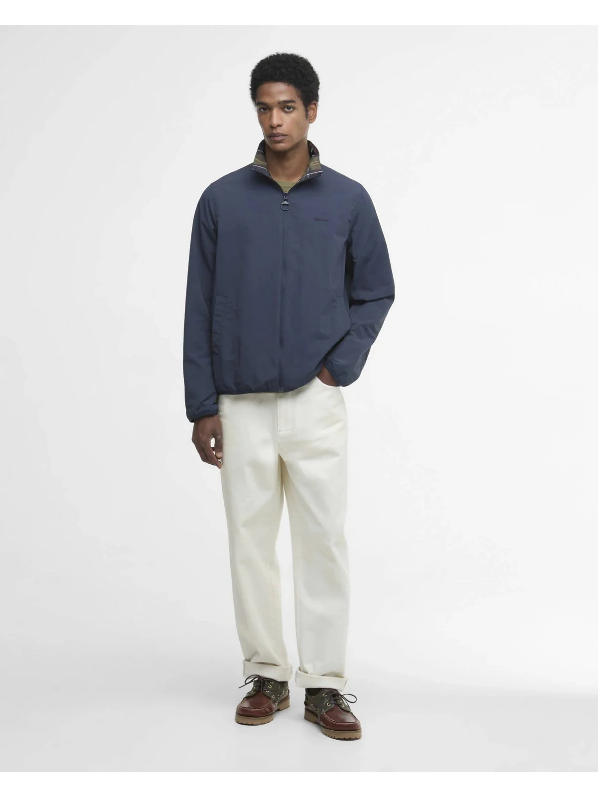 BARBOUR Giubbino Uomo REVERSIBLE KORBEL SHWRPRF JKT MSP0188 NY71 NAVY - Image 6