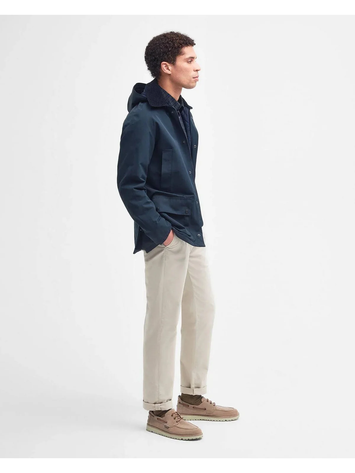 BARBOUR Giubbino Uomo WINTER ASHBY MWB1001 NY51 NAVY - Image 6