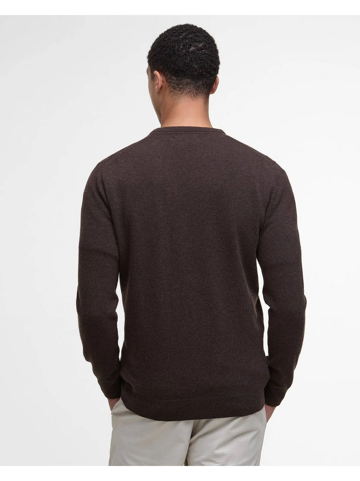 BARBOUR Maglione Uomo ESSENTIAL L MKN0345 BR17 DARK OAK - Image 2