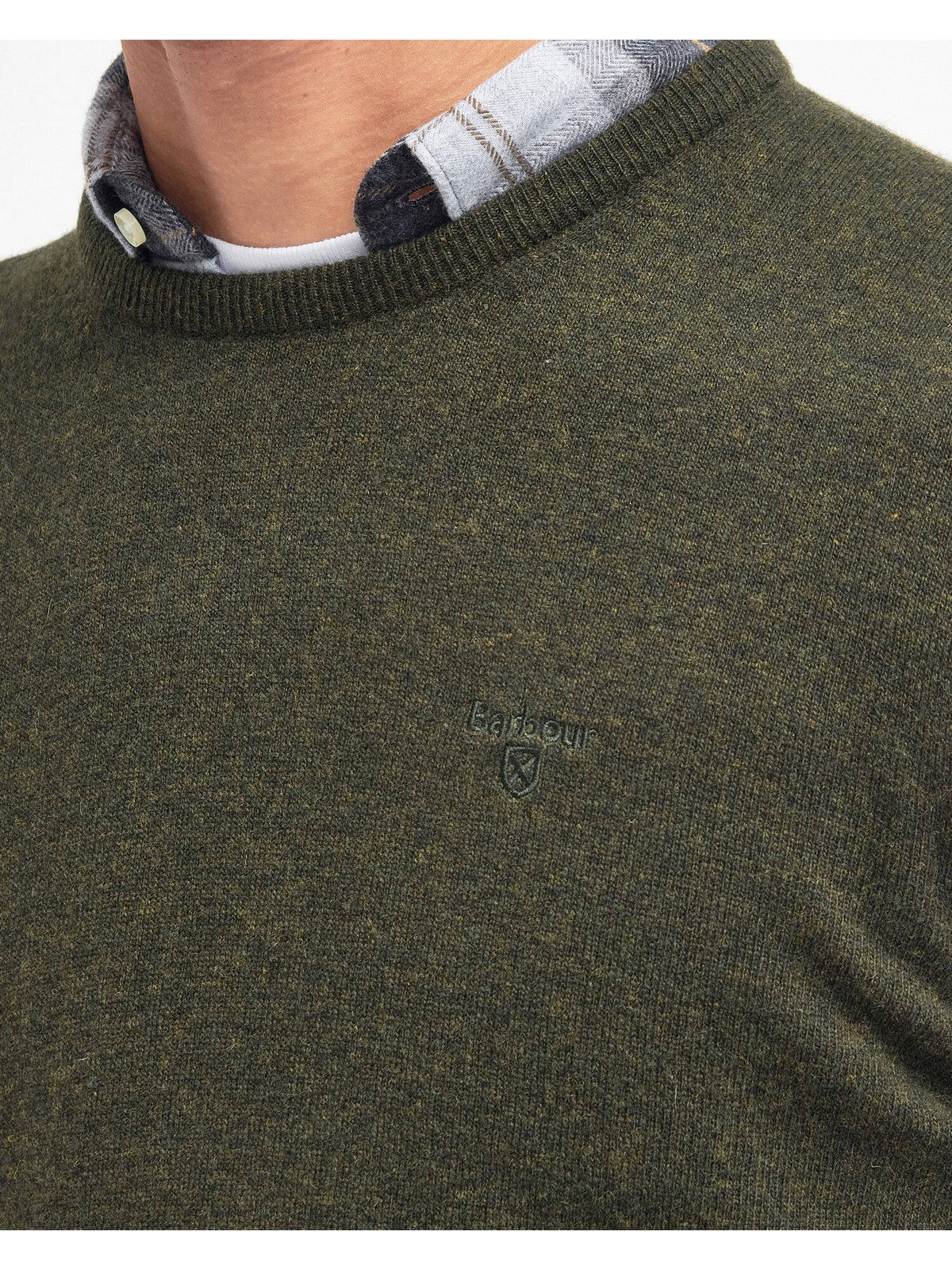 BARBOUR Maglione Uomo ESSENTIAL L MKN0345 GN71 SEAWEED - Image 2