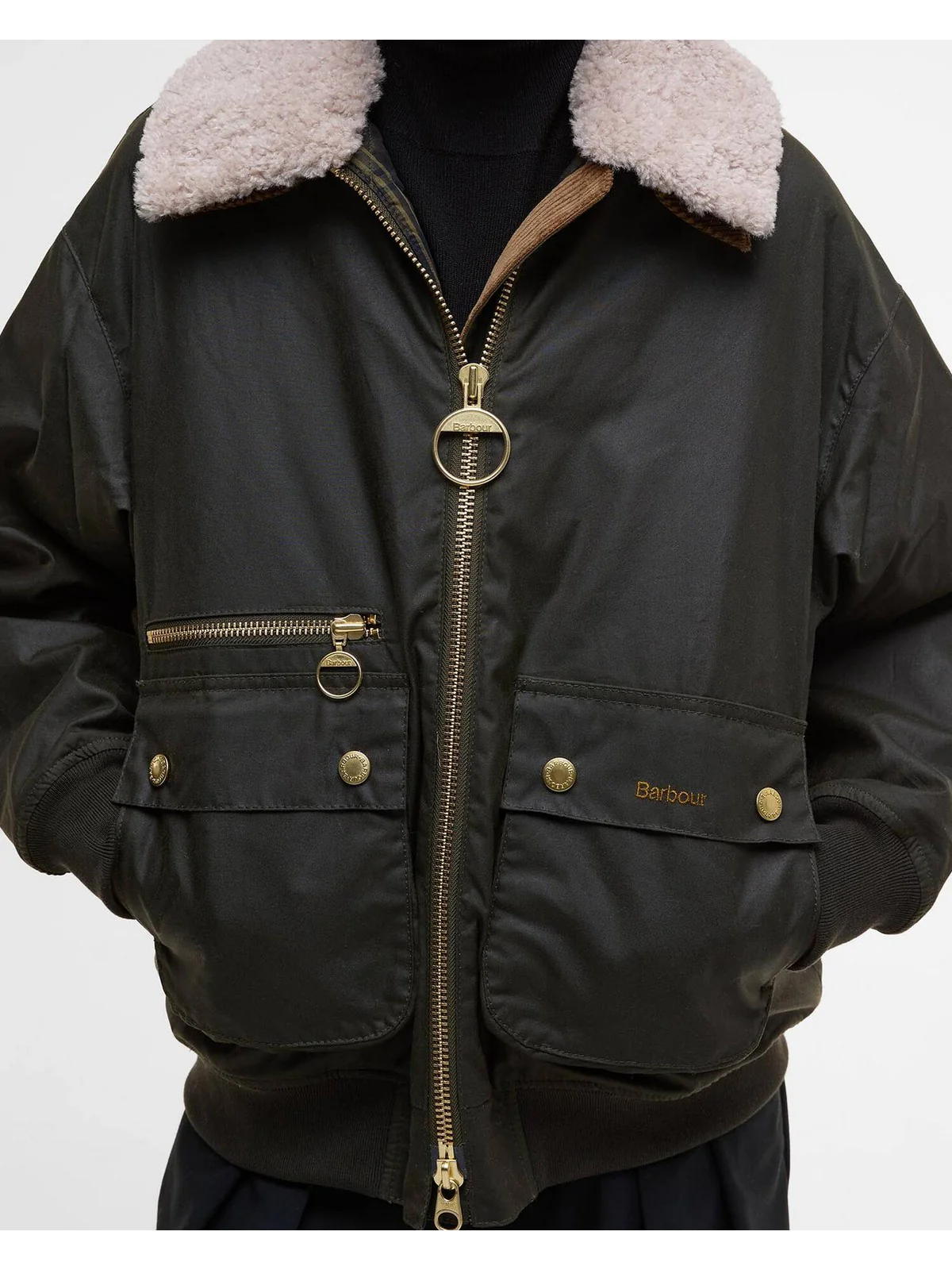 BARBOUR Piumino Donna MAXINE LWX1488 OL99 ARCHIVE OLIVE - Image 2