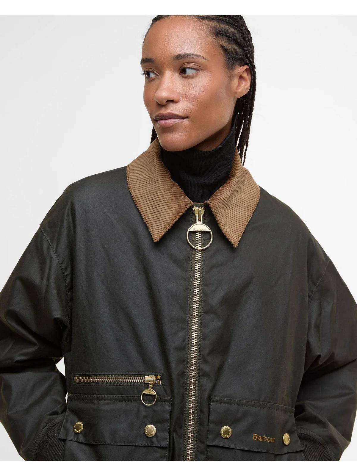 BARBOUR Piumino Donna MAXINE LWX1488 OL99 ARCHIVE OLIVE - Image 3