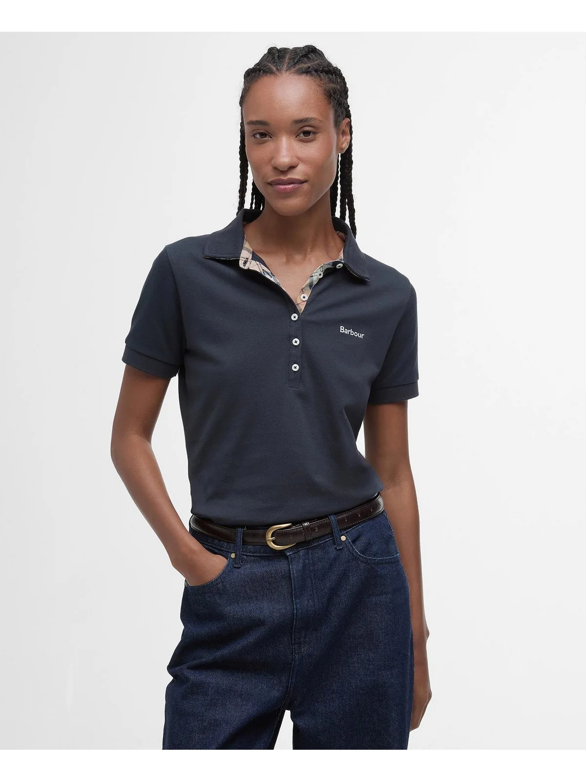 BARBOUR Polo Donna  LML0634 NY16 Blu - Image 2