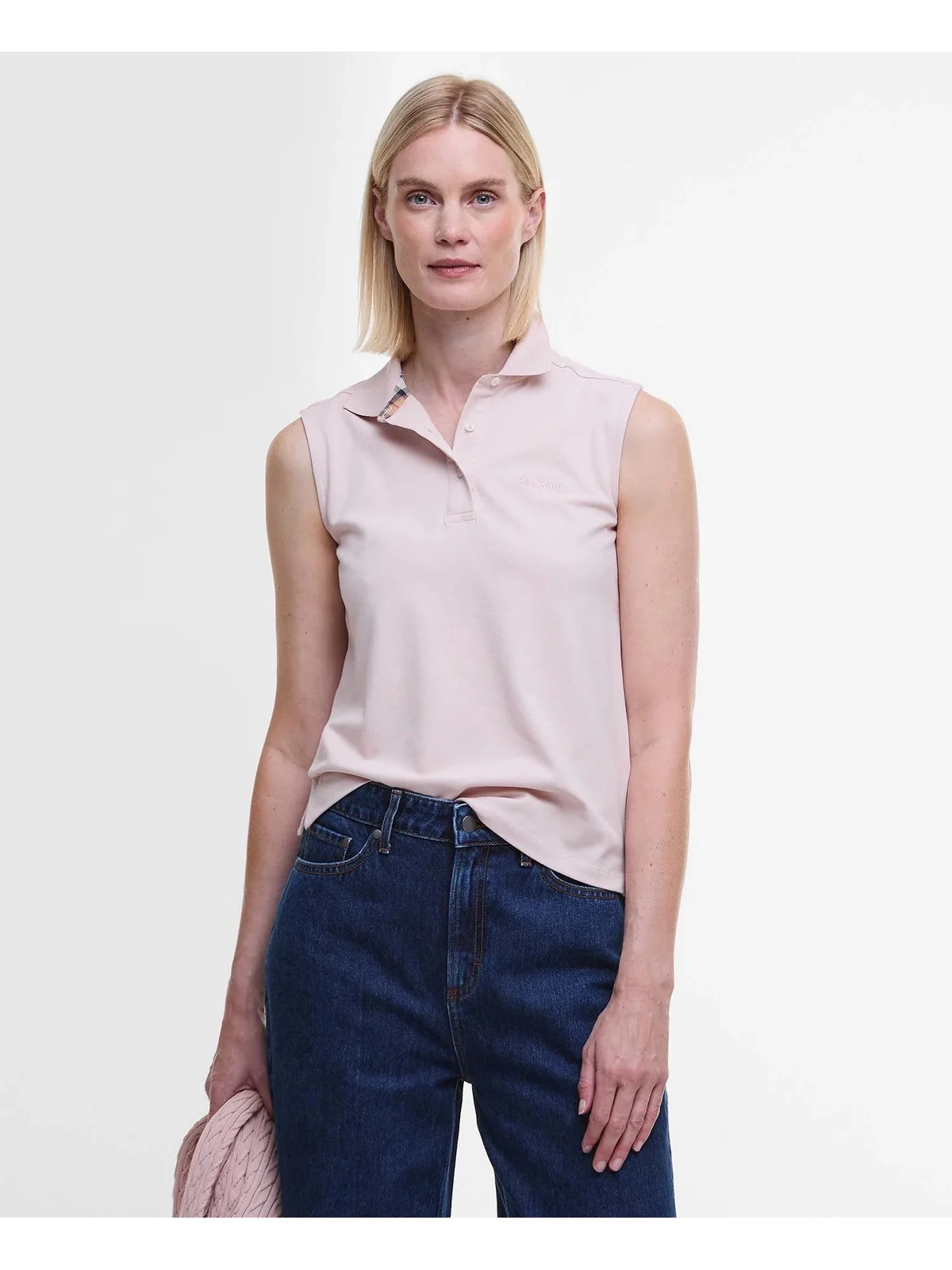 BARBOUR Polo Donna LML0888 PI35 Rosa - Image 4