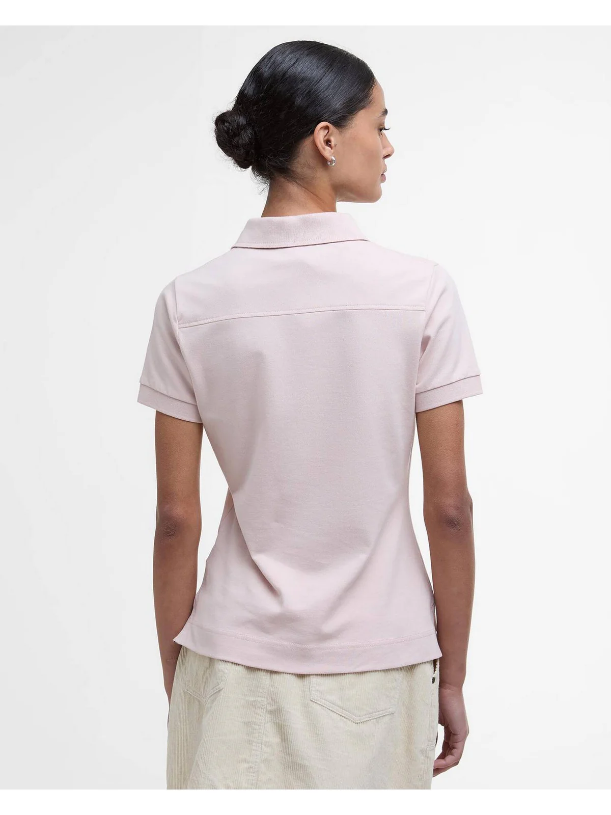 BARBOUR Polo Donna PORTSDOWN TOP LML0634 PI38 PRIMROSE PINK/HESSIAN - Image 4