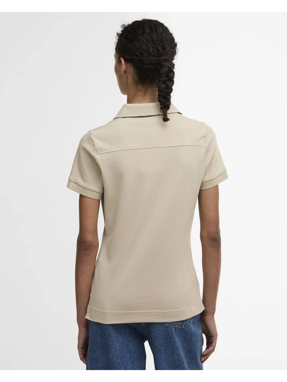 BARBOUR Polo Donna PORTSDOWN TOP LML0634 SN31 LIGHT SAND/HESSIAN - Image 3