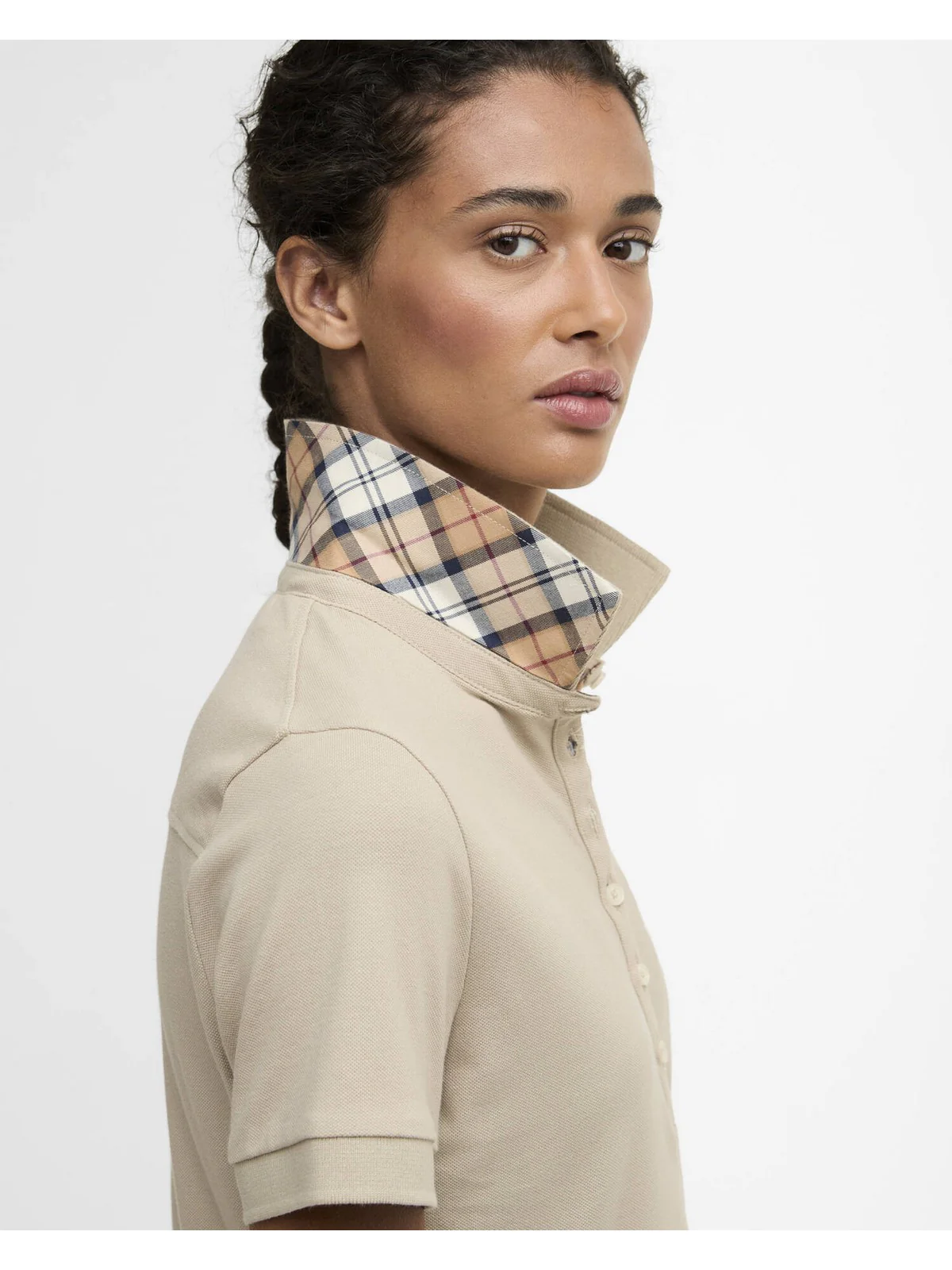 BARBOUR Polo Donna PORTSDOWN TOP LML0634 SN31 LIGHT SAND/HESSIAN - Image 5
