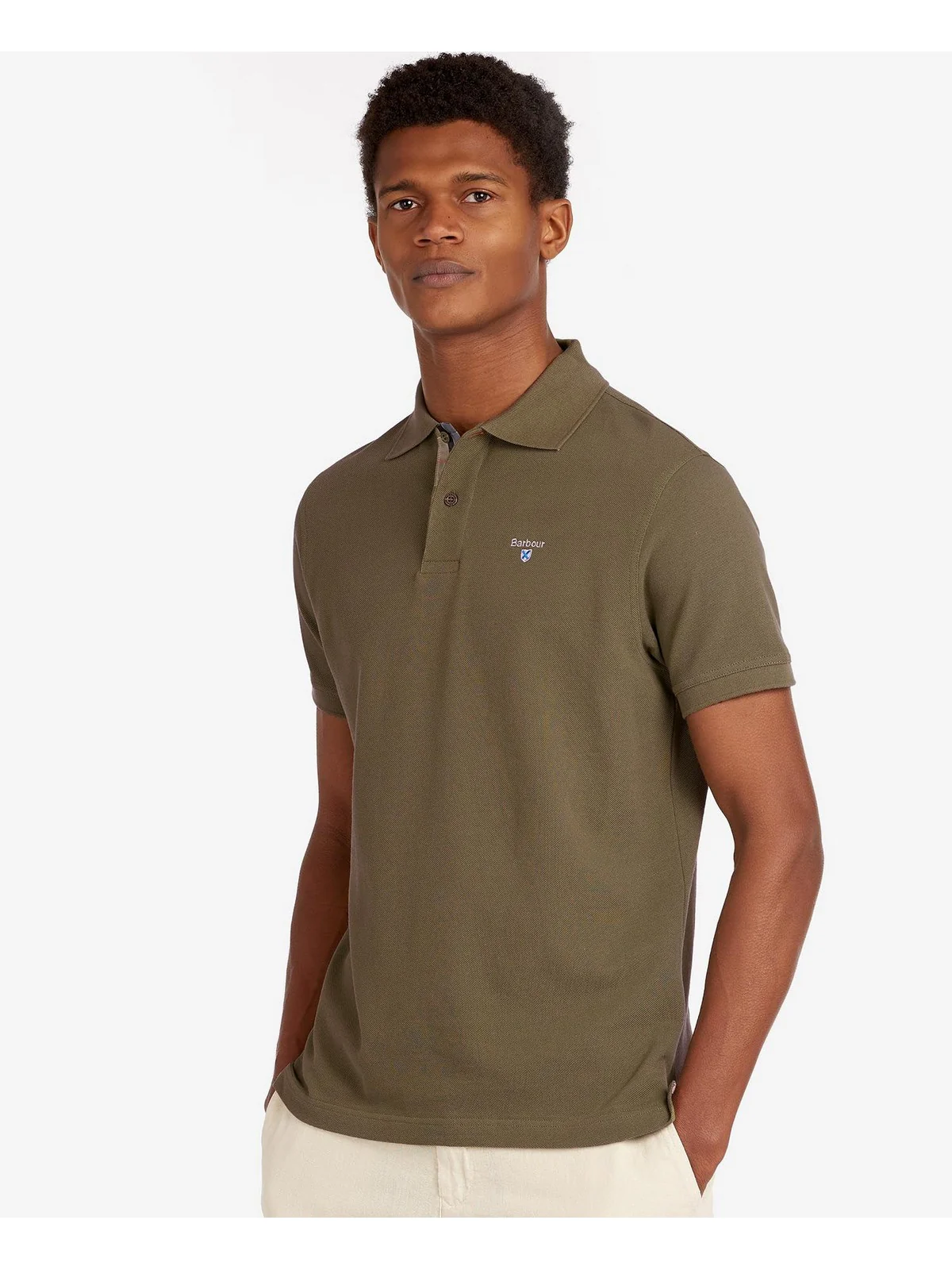 BARBOUR Polo Uomo  MML0012 OL51 Verde - Image 5