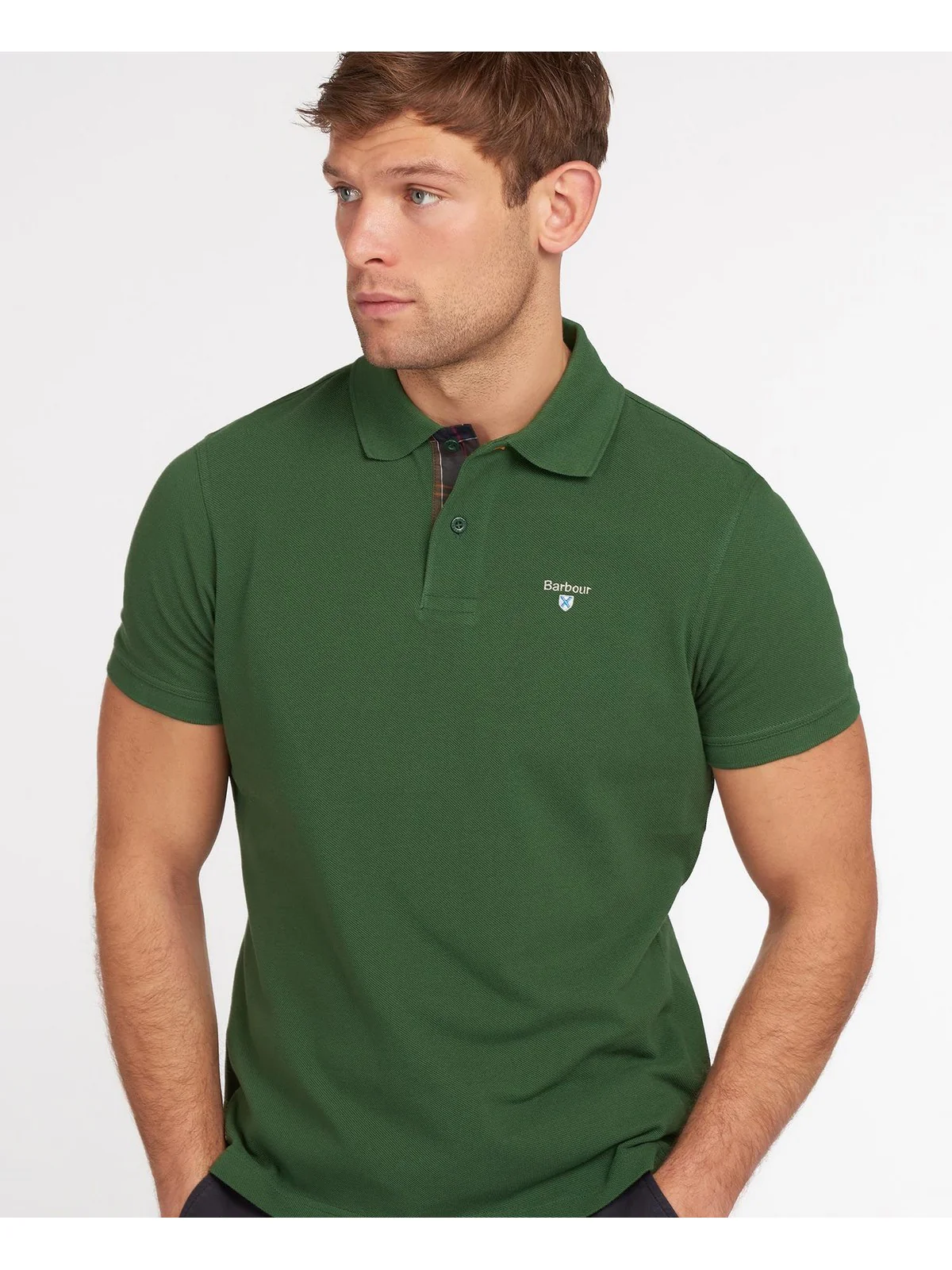 BARBOUR Polo Uomo  MML0012 OL72 Verde - Image 2