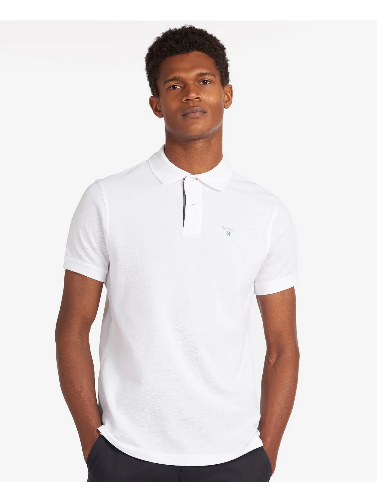 BARBOUR Polo Uomo  MML0012 WH11 Bianco - Image 3