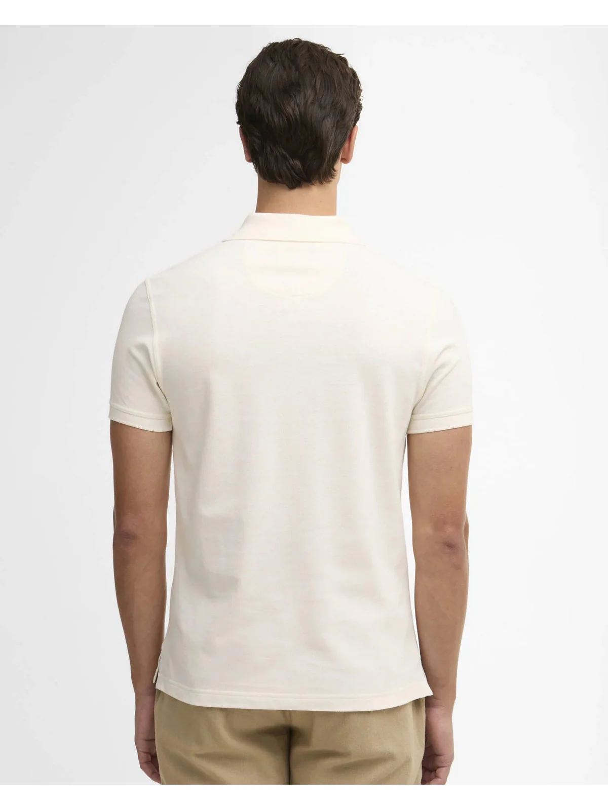 BARBOUR Polo Uomo MML0012 WH71 WHISPER WHITE/CLASSIC - Image 3