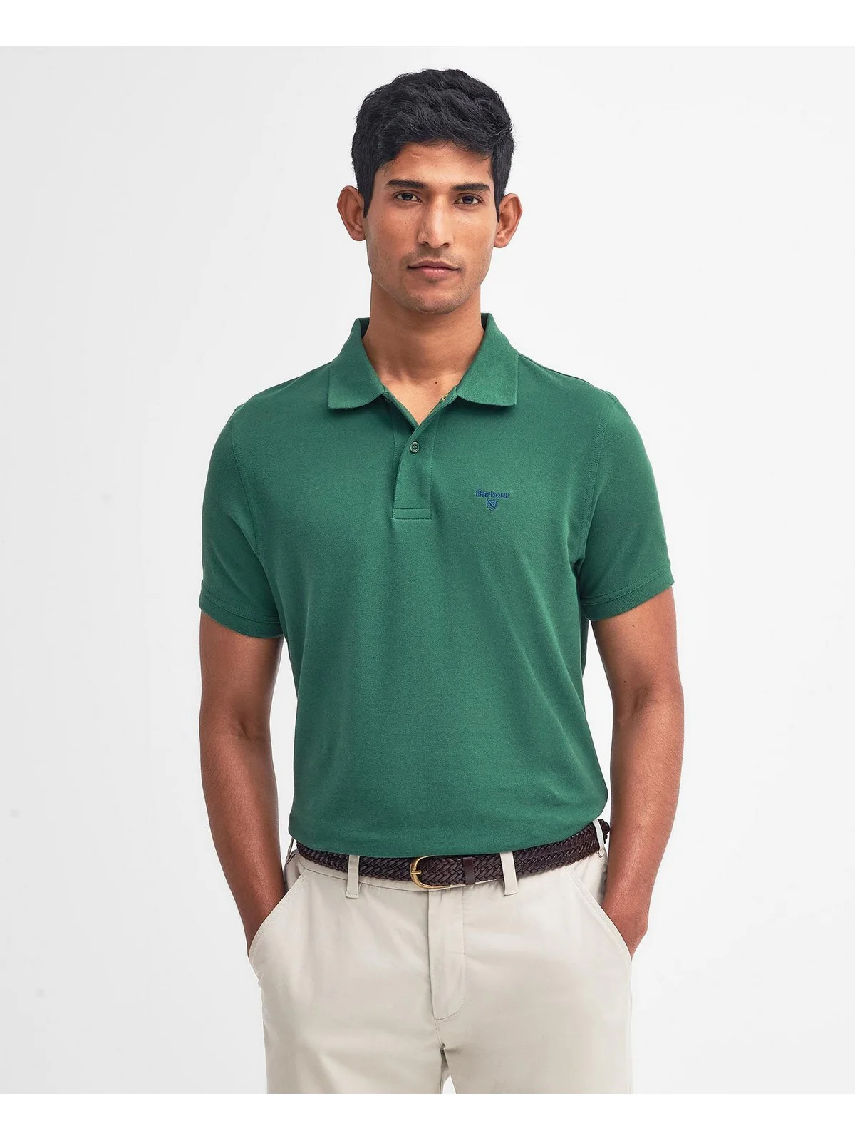 BARBOUR Polo Uomo  MML1367 OL72 Verde - Image 4