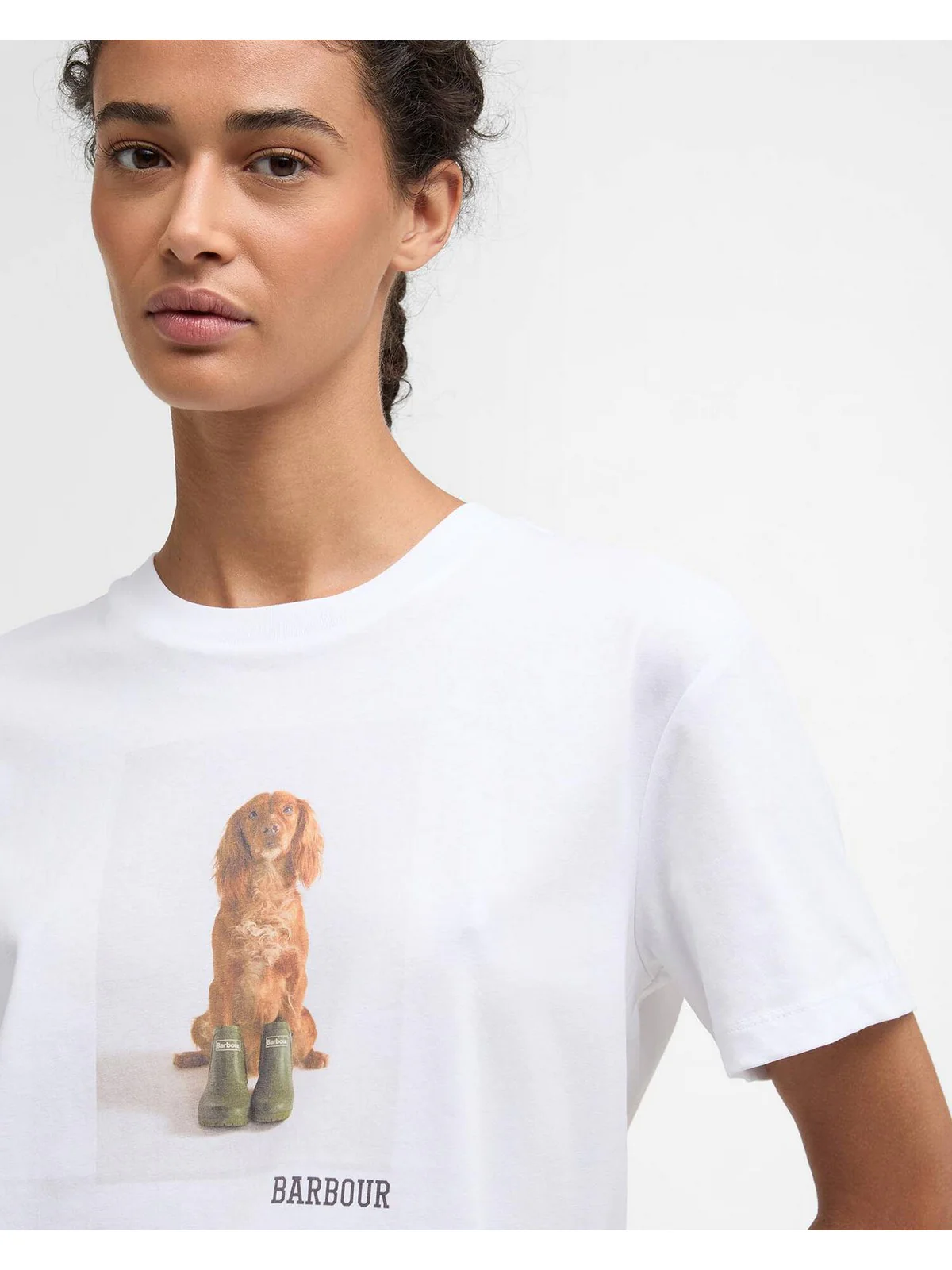 BARBOUR T-shirt Donna BEDALE T-SHIRT LTS0715 WH11 WHITE - Image 2