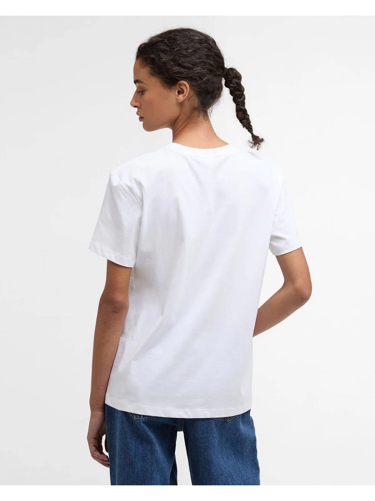 BARBOUR T-shirt Donna BEDALE T-SHIRT LTS0715 WH11 WHITE - Image 3