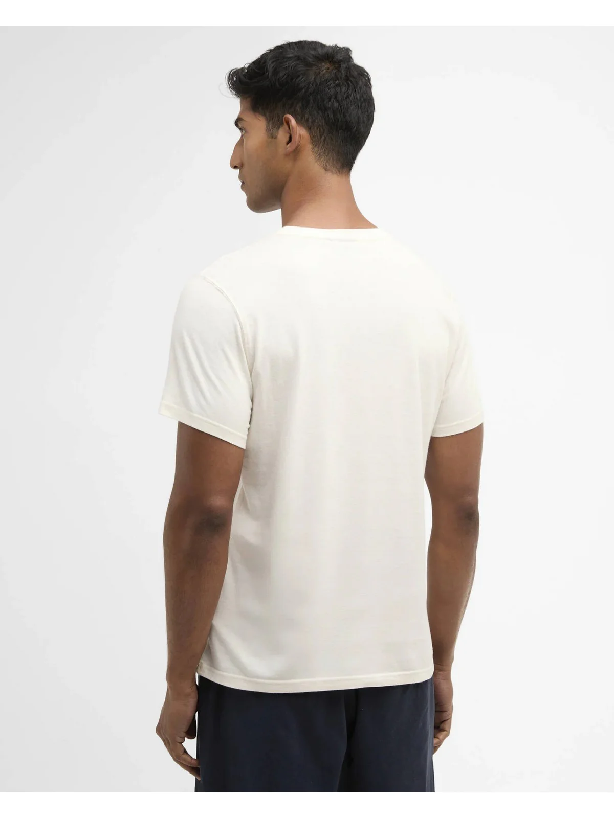 BARBOUR T-shirt Uomo CRANMER LOGO T-SHIRT MTS1441 WH32 WHISPER WHITE - Image 3
