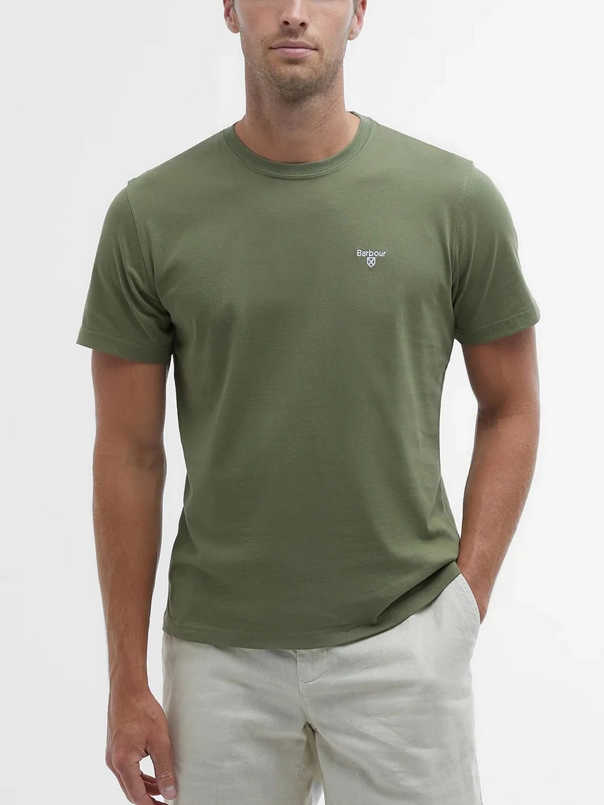 BARBOUR T-shirt Uomo  MTS0331 OL39 Verde - Image 3