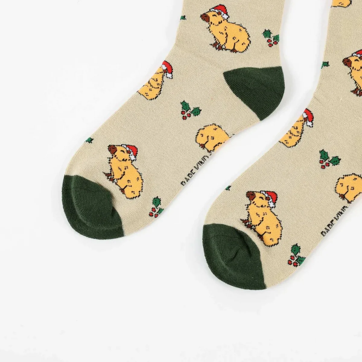 BARE KIND Calzini Unisex adulto  CAPYBARAS BEIGE/VERDE - Image 4